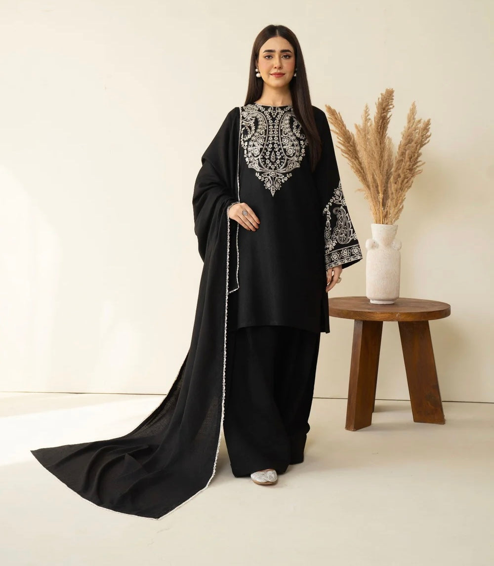 Marina Farshi Shalwar Suit Embroidered Dress