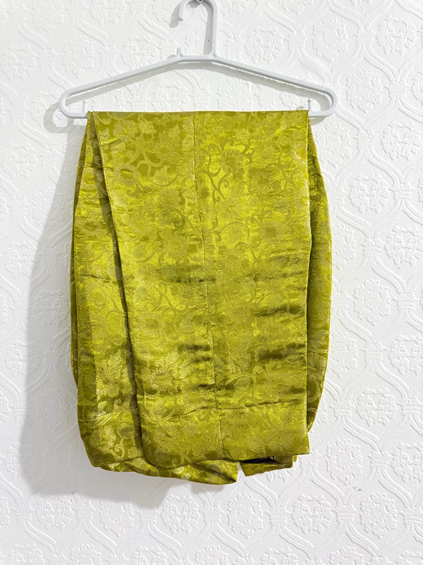 Jamawar Pant Trouser Parrot Green & Gold