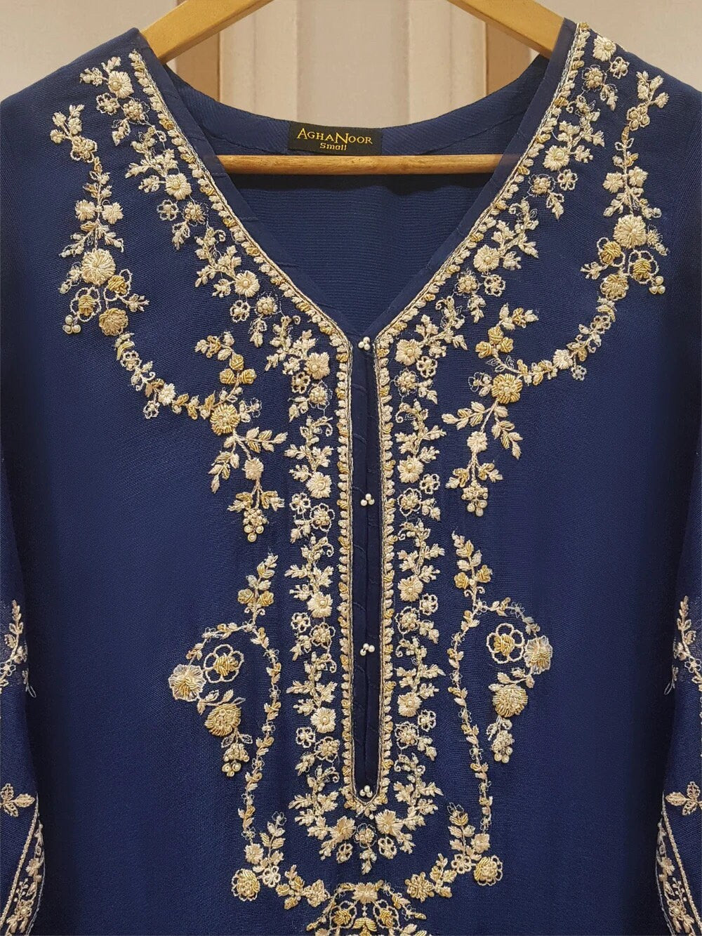 Agha Noor Dress Original 3 Piece Pure Cotton Net