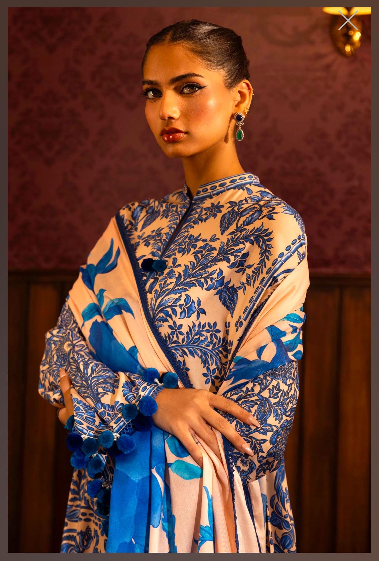 Sana Safinaz Muzlin Collection Wear 3 Piece Linen Dress