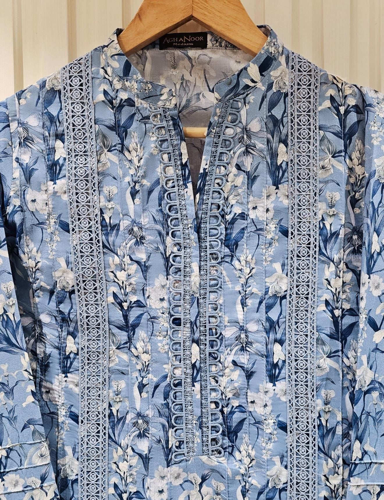 Agha Noor 2 Piece Lawn Shirt & Pant