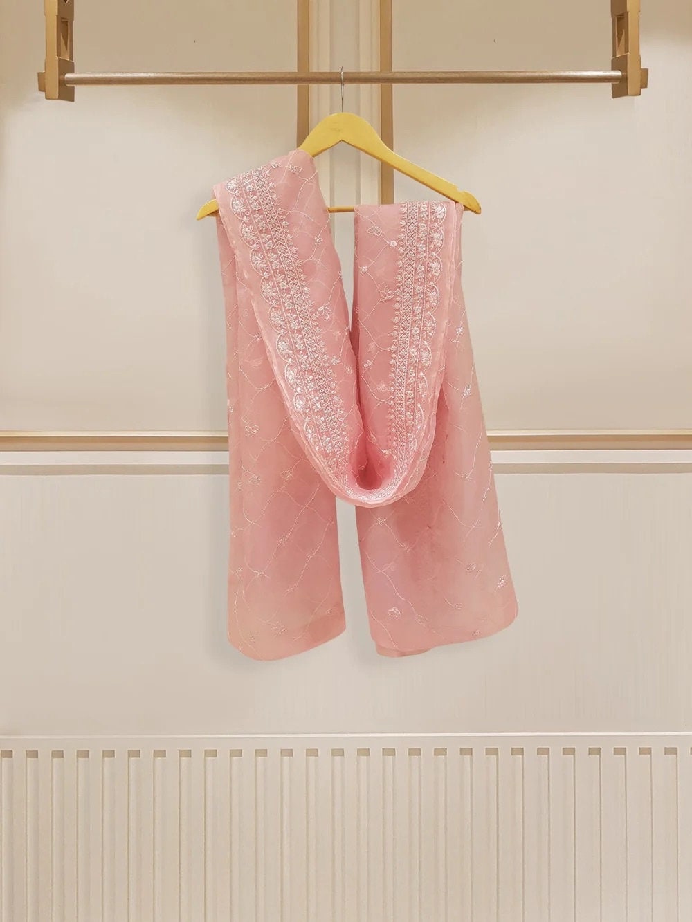 Agha Noor 2 Piece- Organza Embroidered Suit