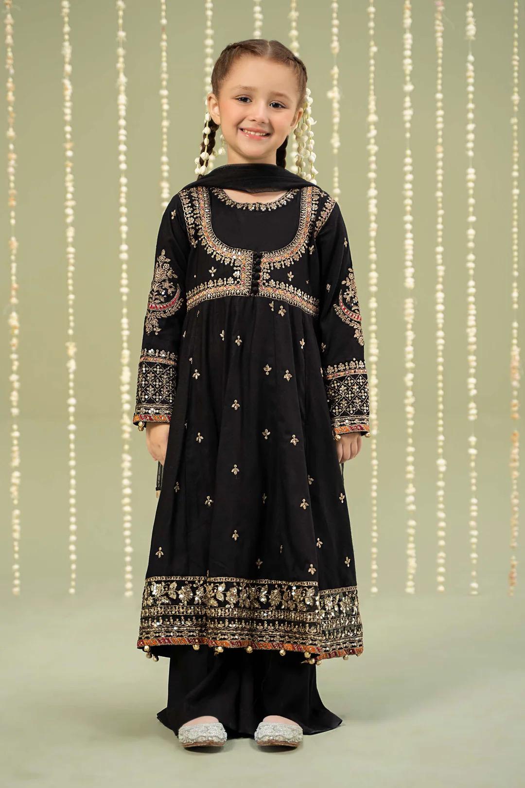 Maria B Kids Collection Embroidered Dress Ready To Wear
