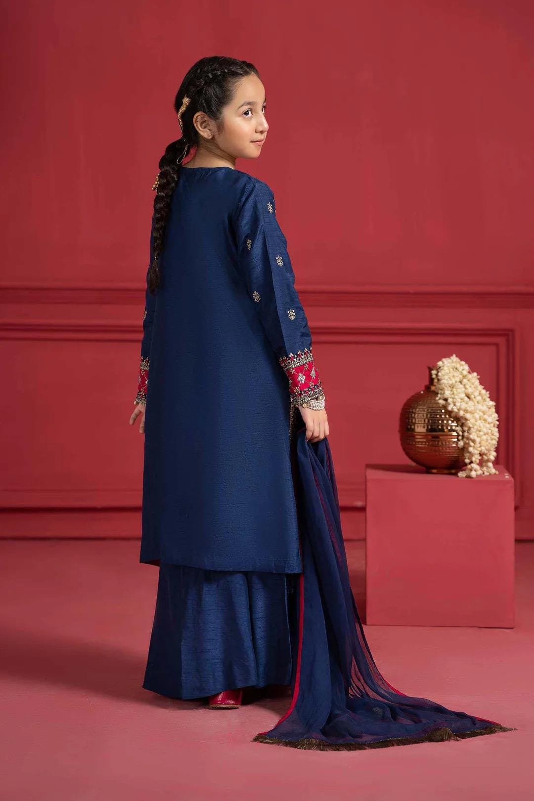 Maria B Kids Collection Embroidered Dress Ready To Wear
