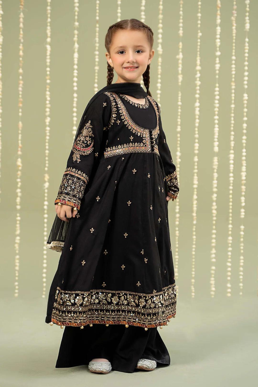 Maria B Kids Collection Embroidered Dress Ready To Wear