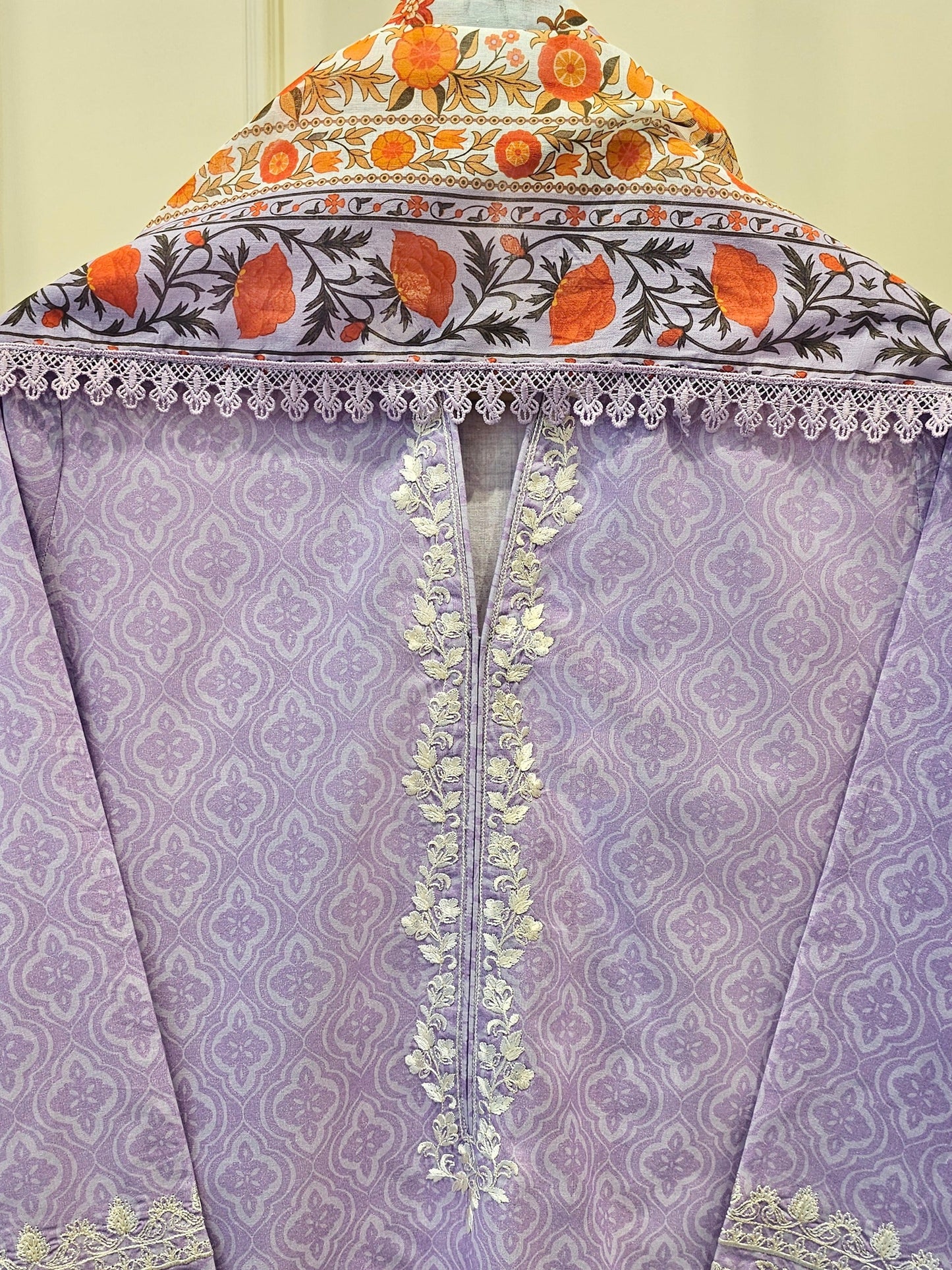 Agha Noor 2 Piece - Digital Printed Embroidered Lawn Dress S111612