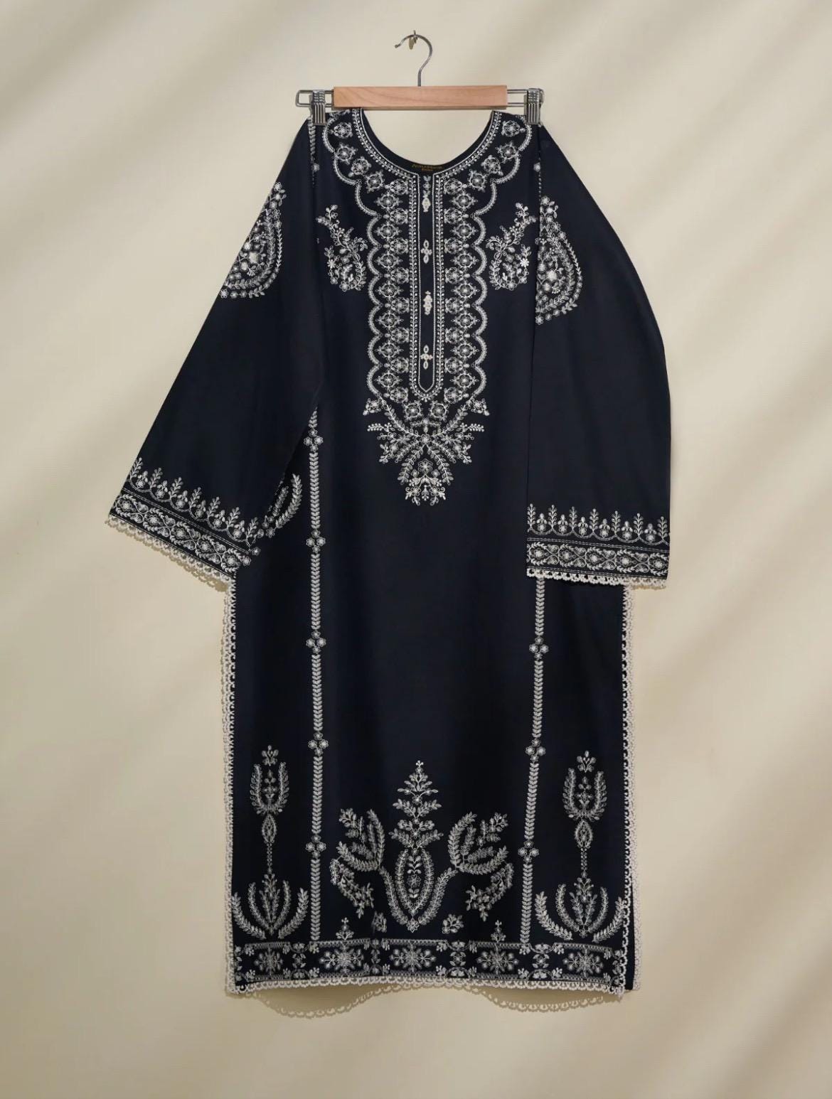 Agha Noor Dress Cambric Cotton Embroidered Shirt & Pant