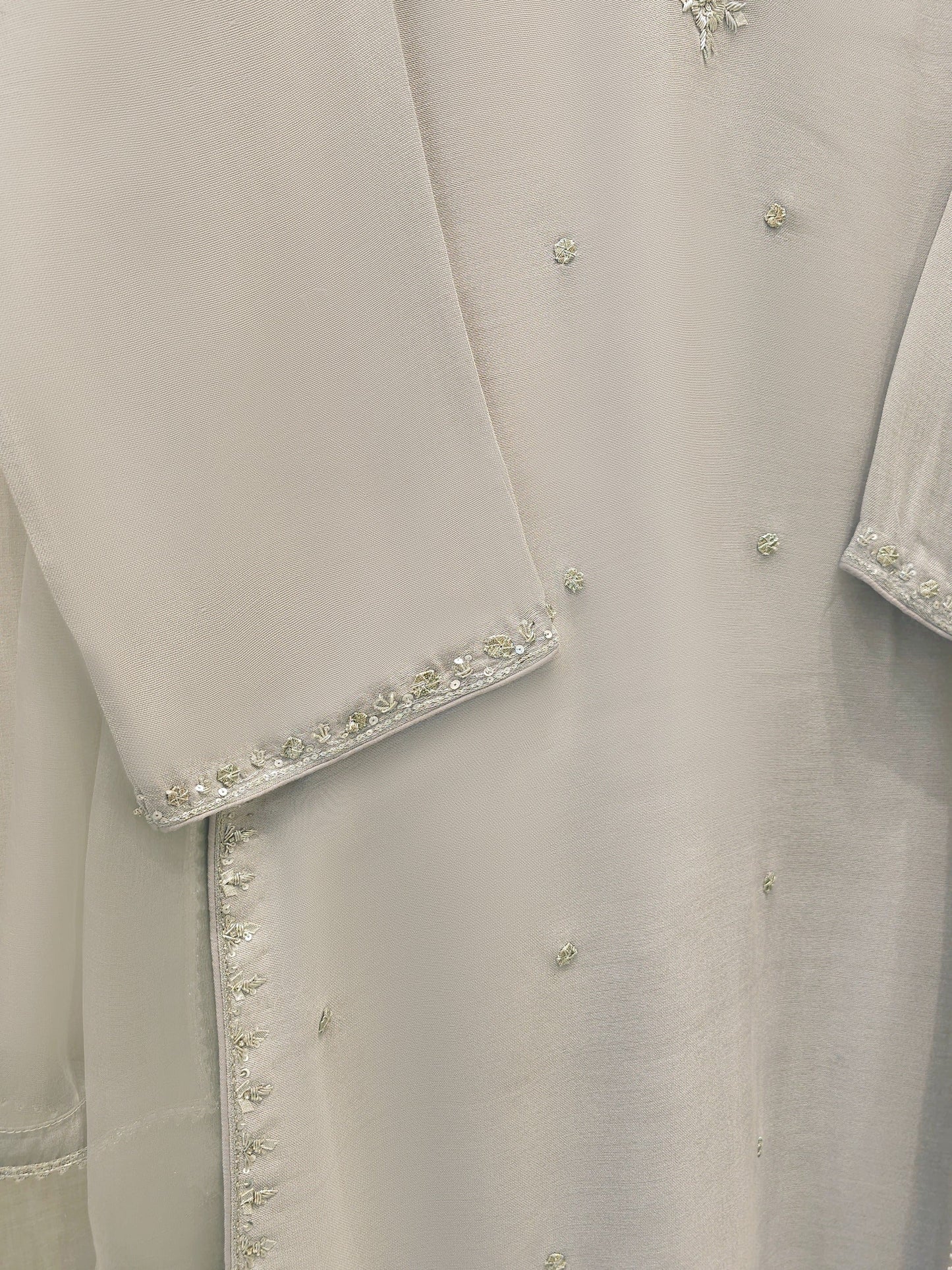 Agha Noor 3 Piece - Pure Embroidered Cotton Net Suit S112035