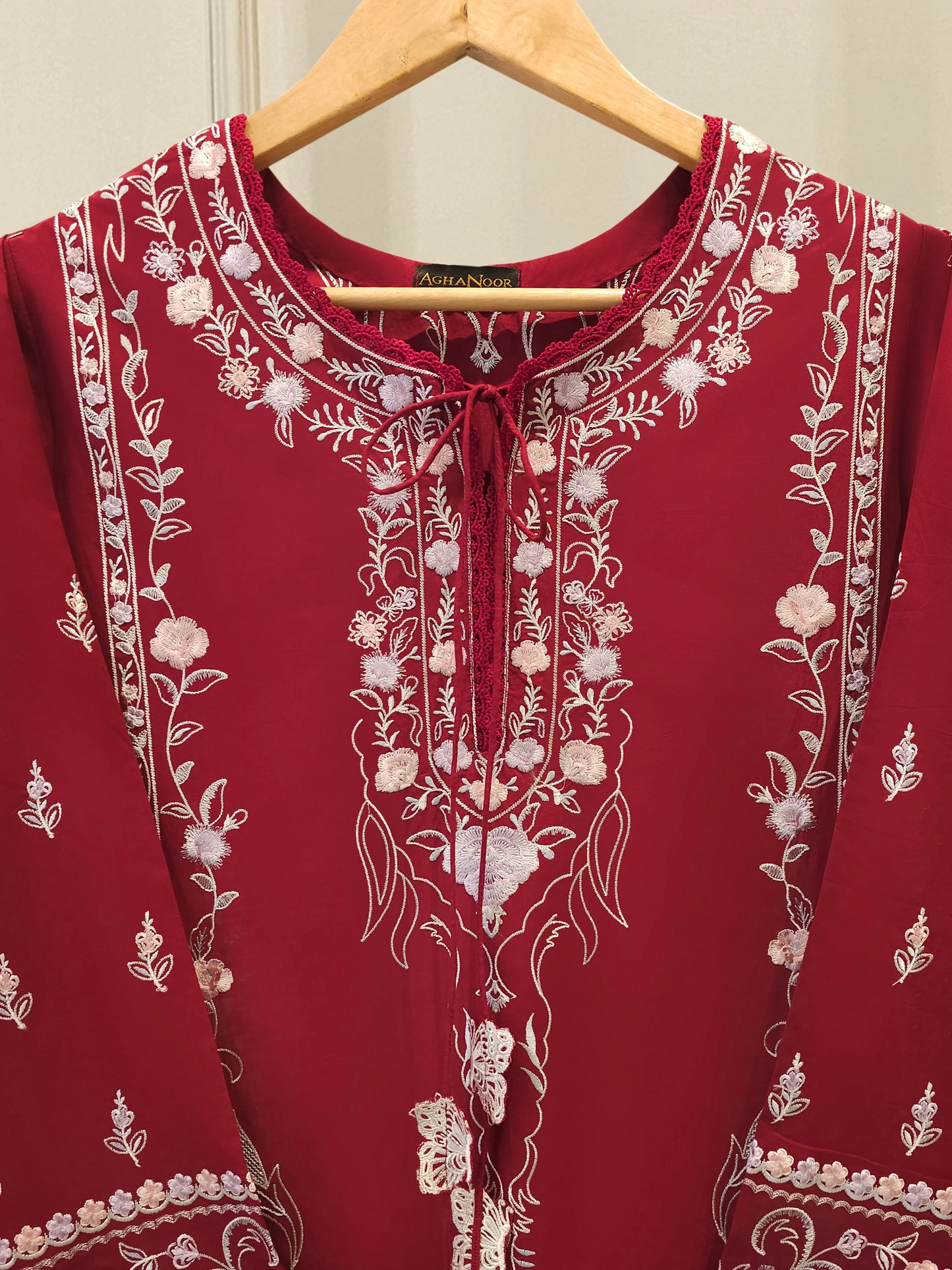 Agha Noor 2 Piece - Embroidered Cambic Suit S112315