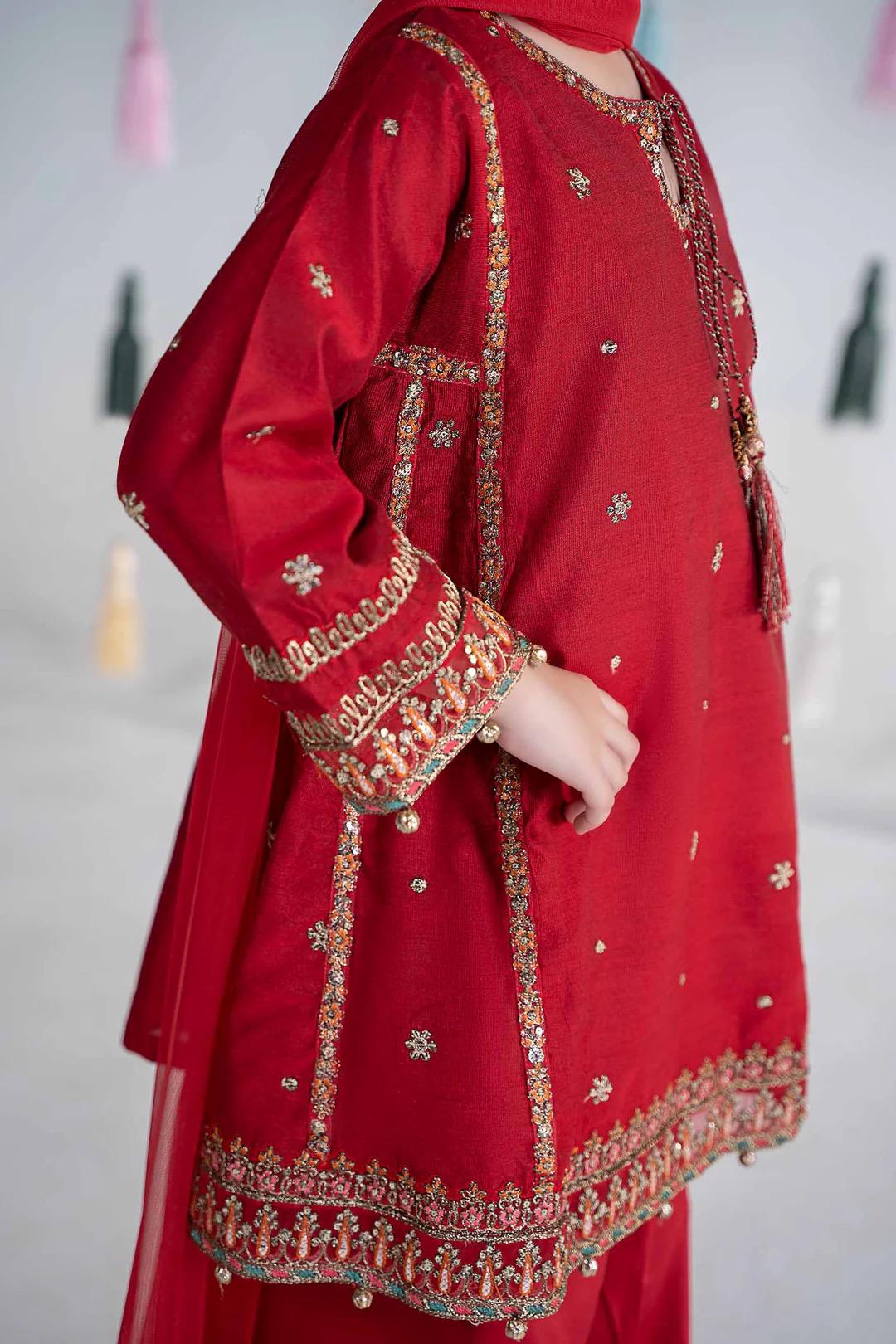 Maria B Kids Collection Embroidered Dress Ready To Wear