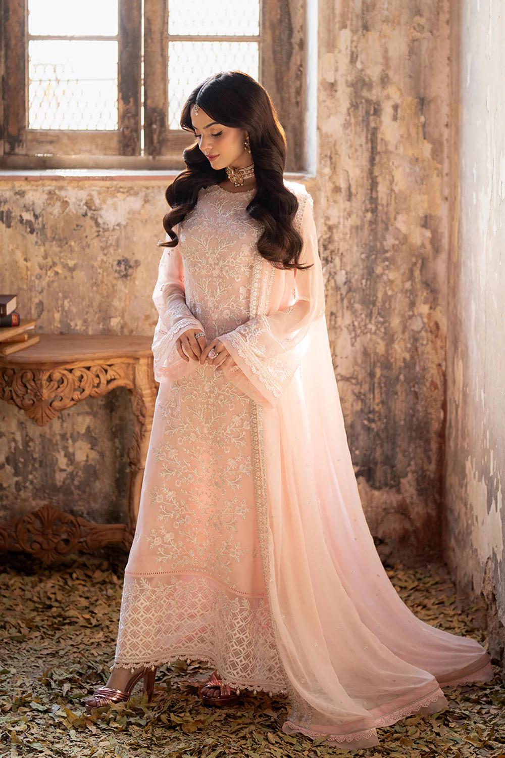Azure Ensembles Collection 2025 Chiffon Embroidered Dress