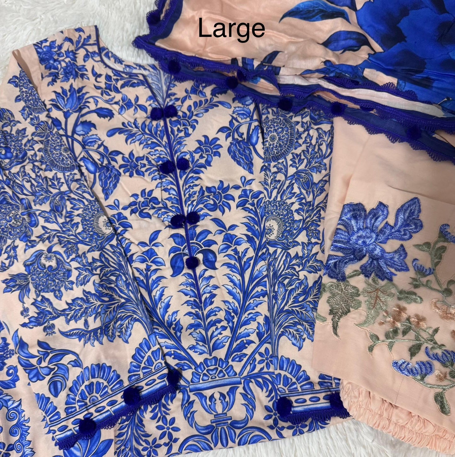 Sana Safinaz Muzlin Collection Wear 3 Piece Linen Dress