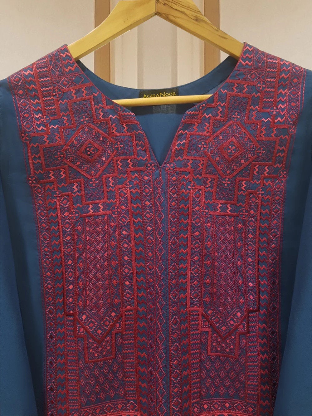 Agha Noor Original 2 Piece Cambric Cotton Embroidered