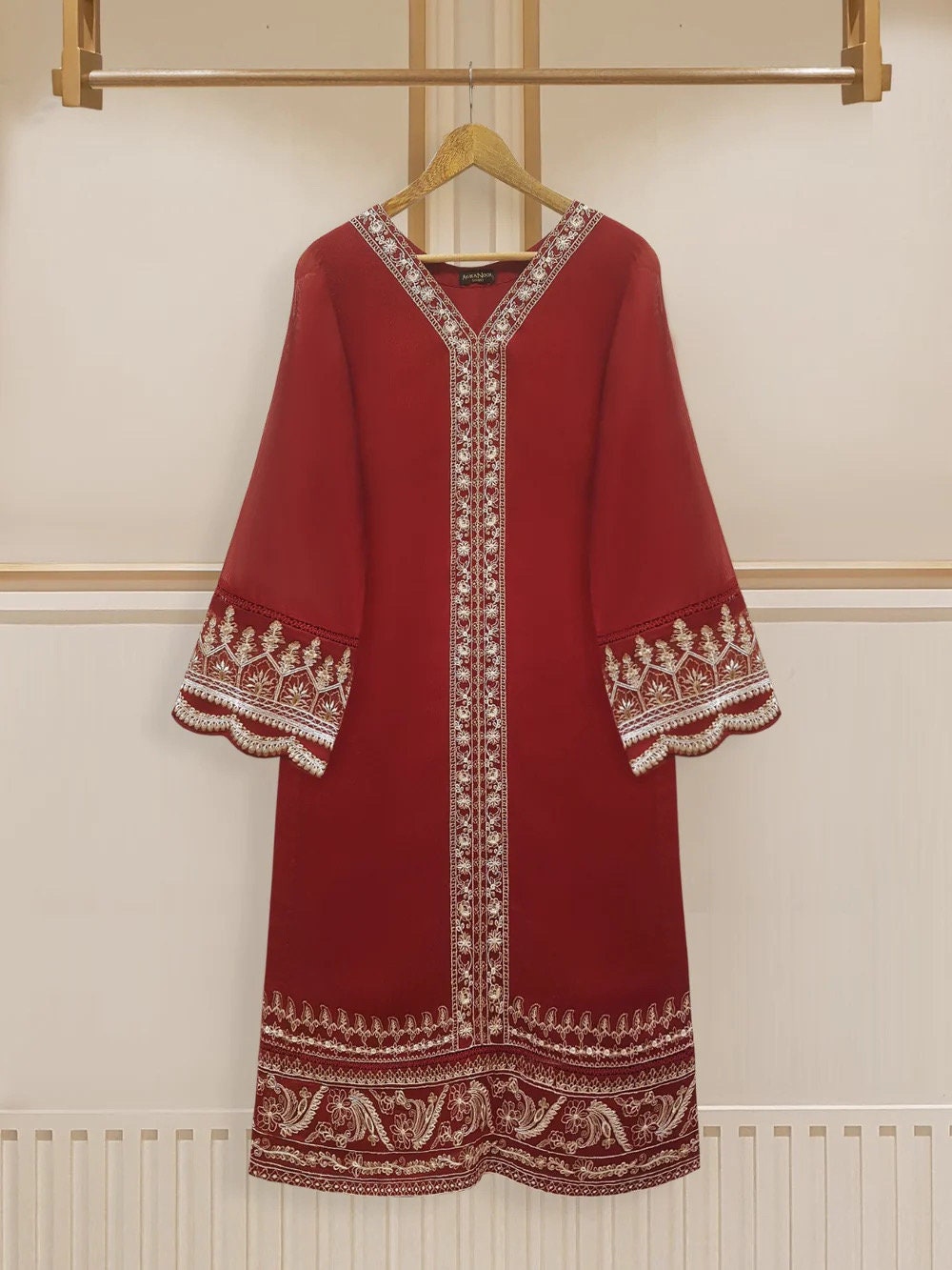 Agha Noor Cotton Net Shirt Pant Dupatta