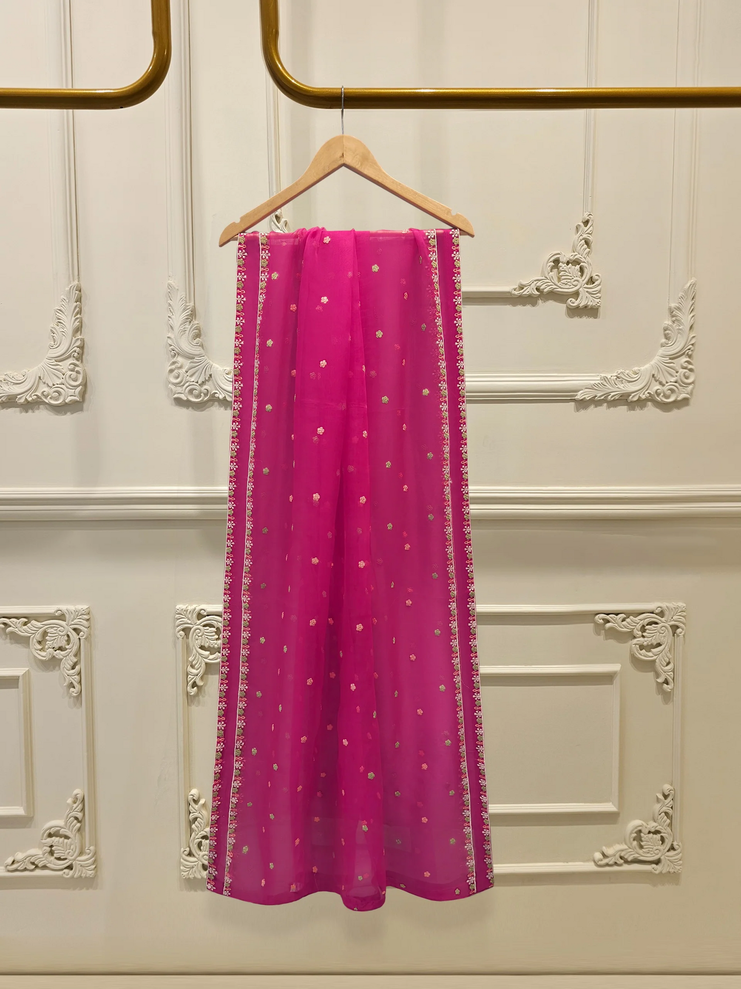 Agha Noor 3 Piece - Pure Embroidered Cotton Net Suit S112196