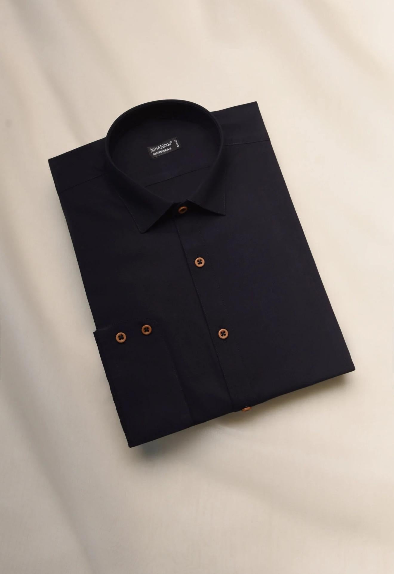 Agha Noor Men's Shalwar Kameez Pakistani Designer Navy Blue