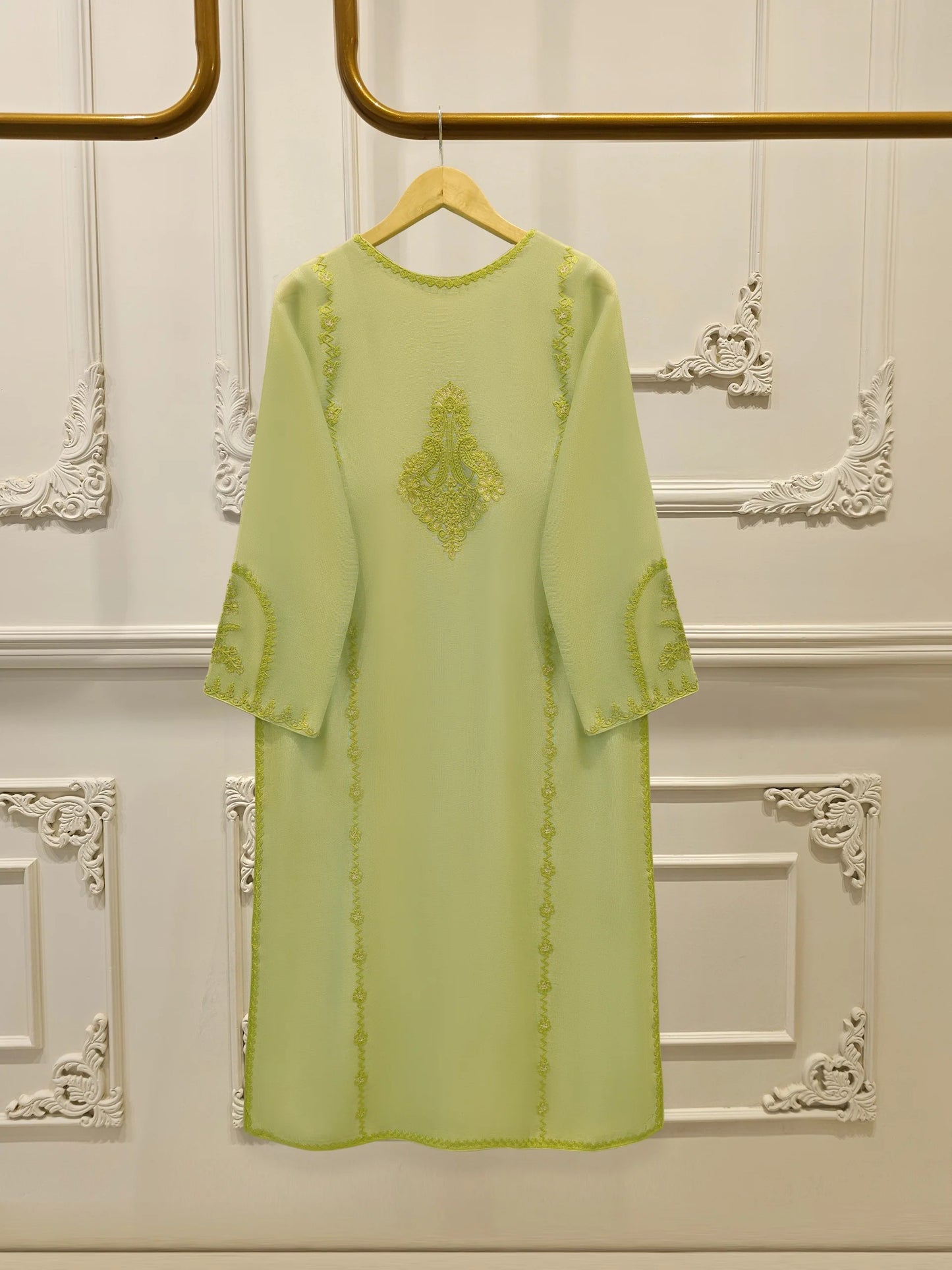 Agha Noor 3 Piece - Pure Embroidered Cotton Net Suit S112333