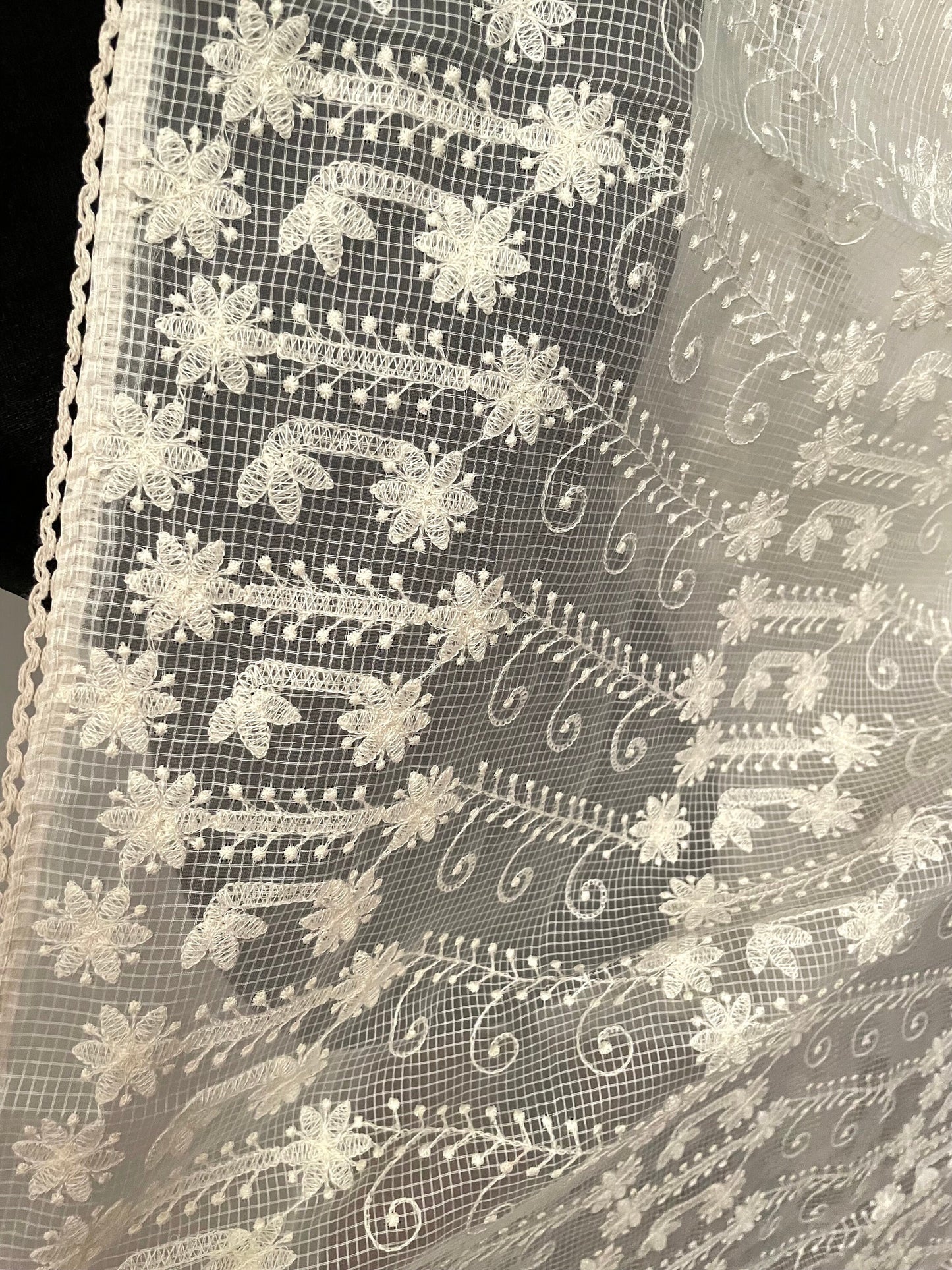 Cotton Lucknowi Embroidered Dupatta