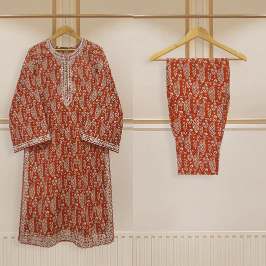 Agha Noor Original 2 Piece Lawn Embroidered