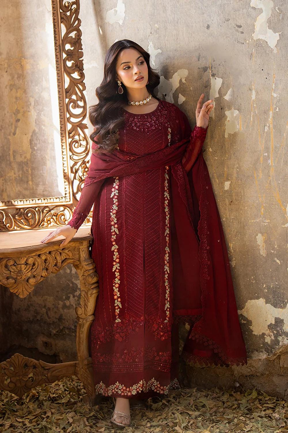 Azure Brand Original Chiffon Embroidered Dress Ensembles Collection 2025 Pakistani Designer Wear