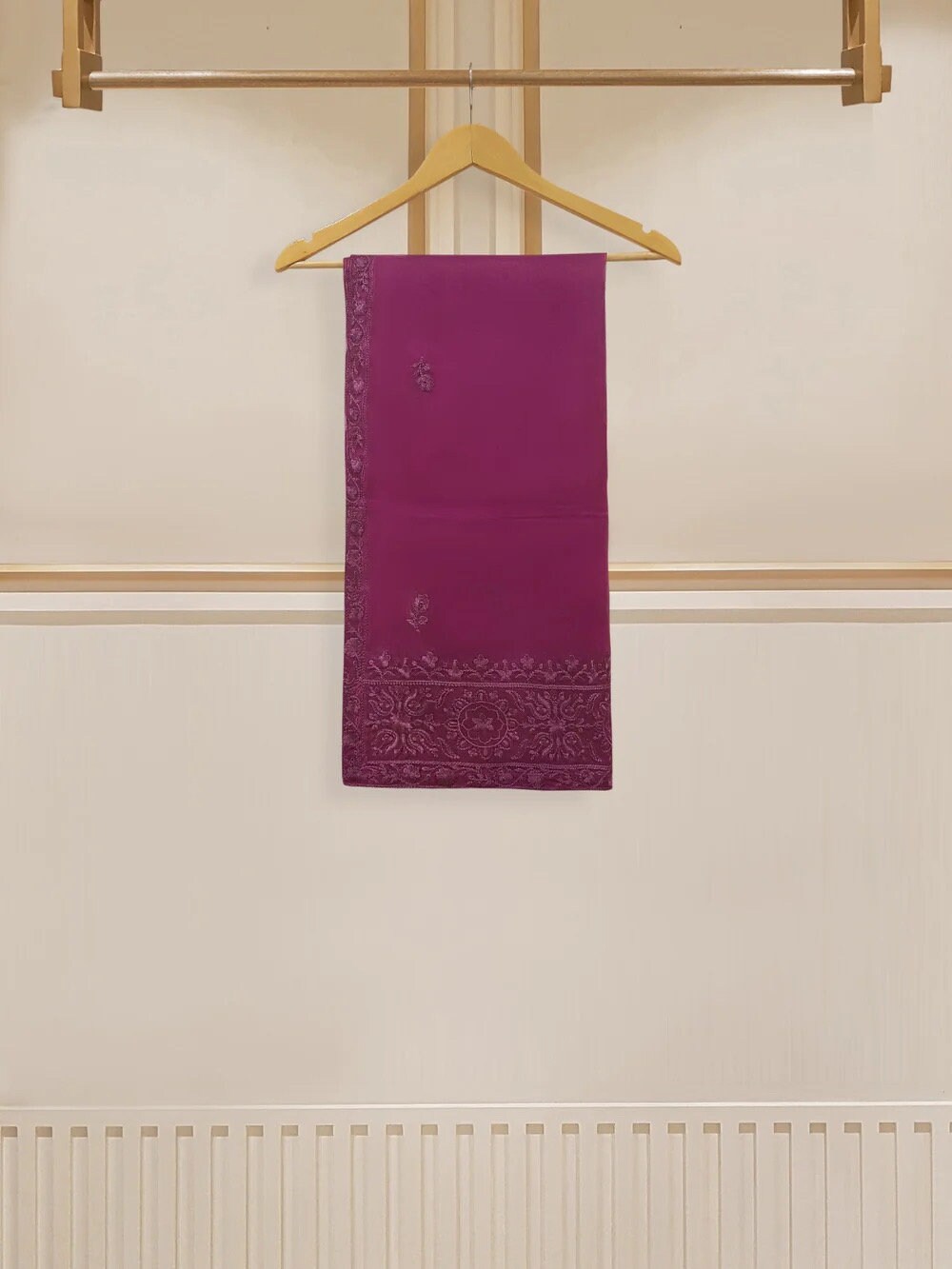 Agha Noor Velvet Embroidered Dress