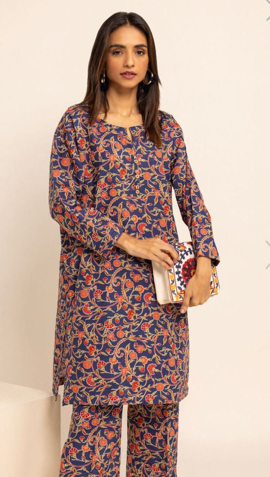 Khaadi Brand Original Khaddar Printed Kurta Shirt Pakistani Indian Designer Wear
