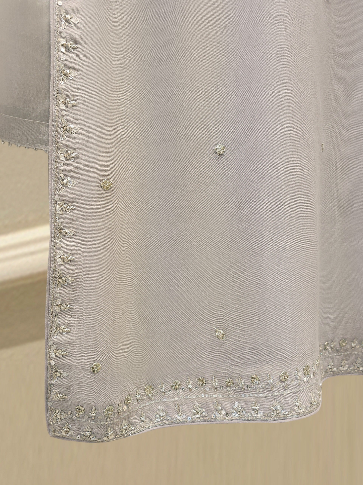 Agha Noor 3 Piece - Pure Embroidered Cotton Net Suit S112035