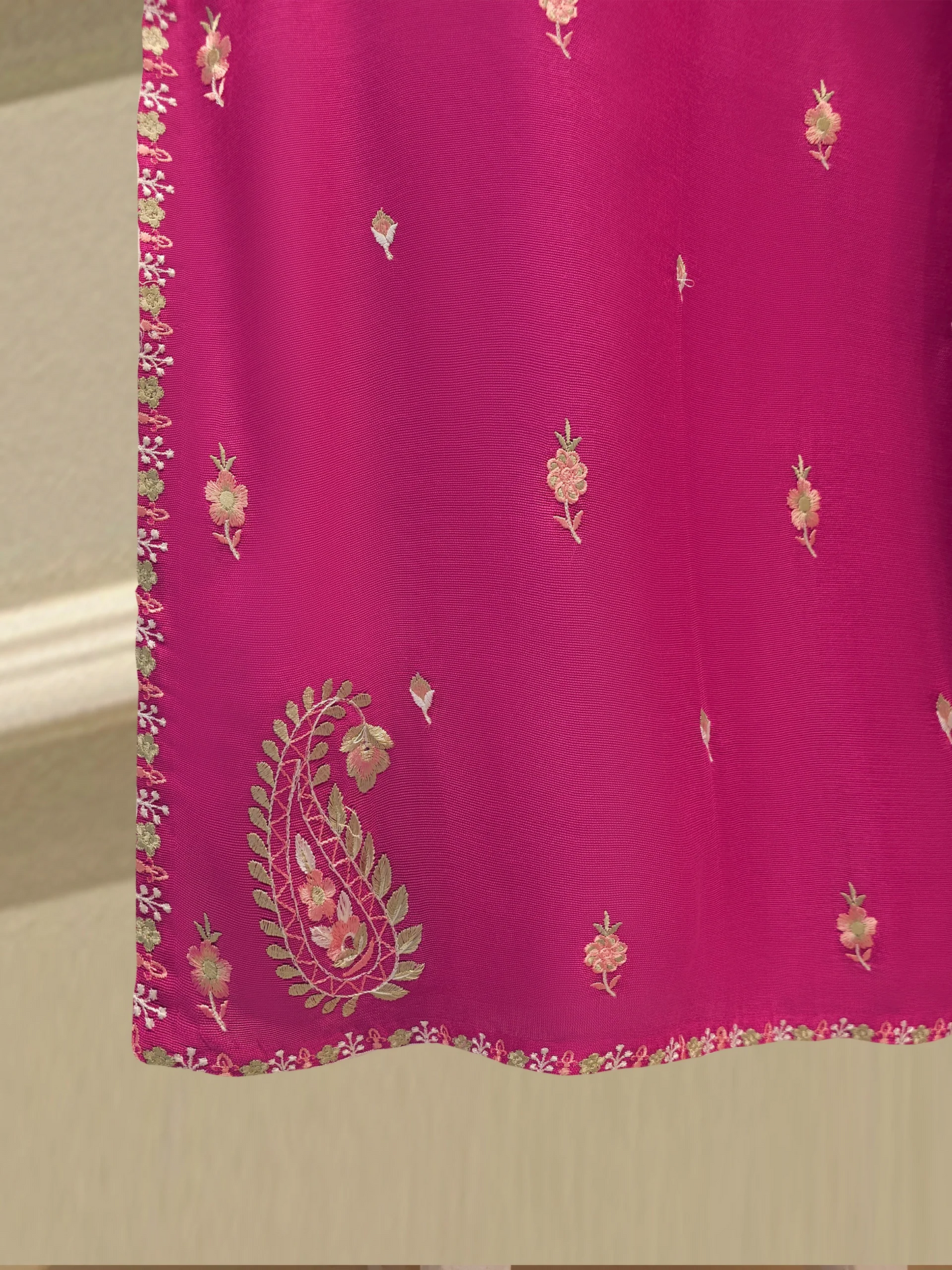 Agha Noor 3 Piece - Pure Embroidered Cotton Net Suit S112196