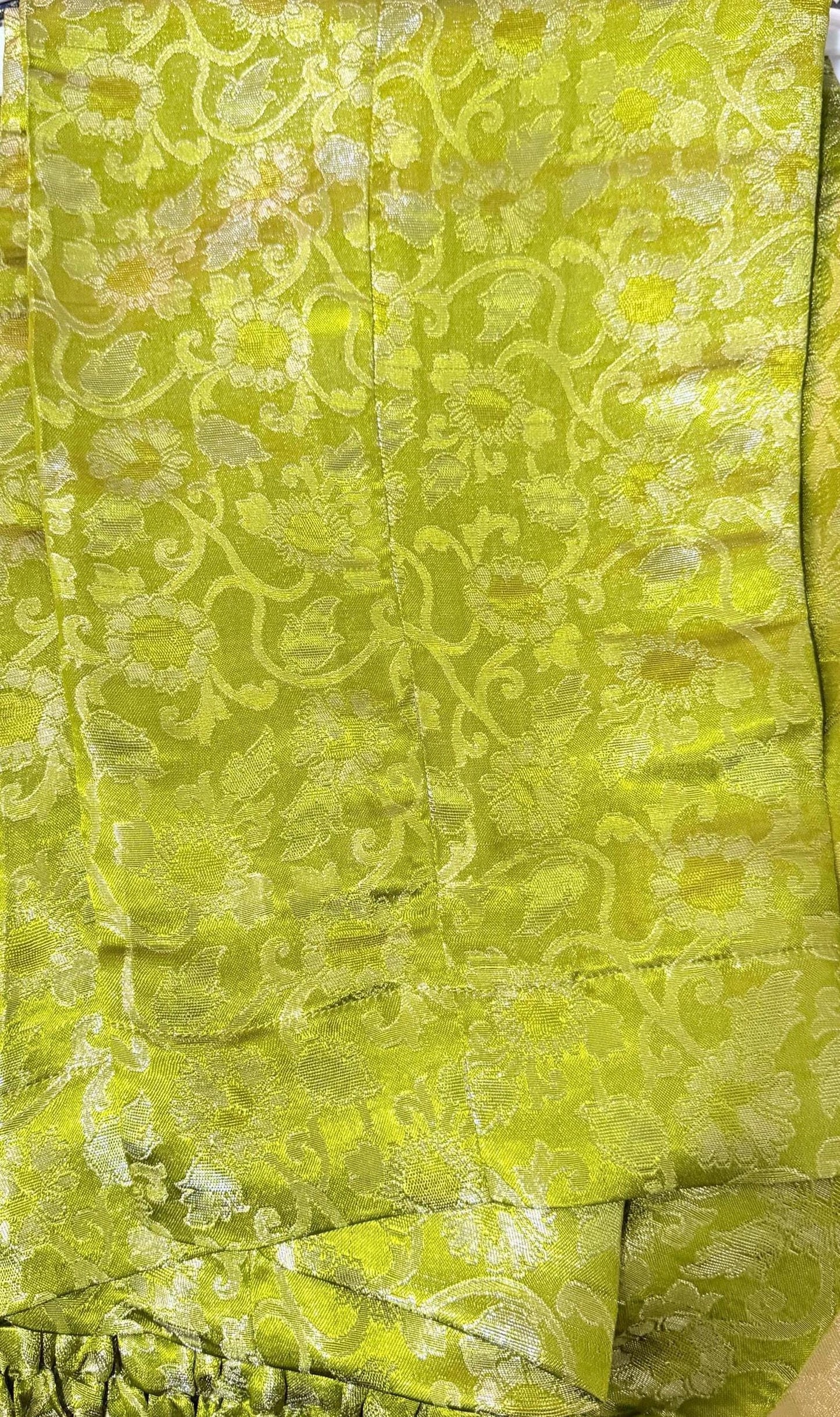 Jamawar Pant Trouser Parrot Green & Gold
