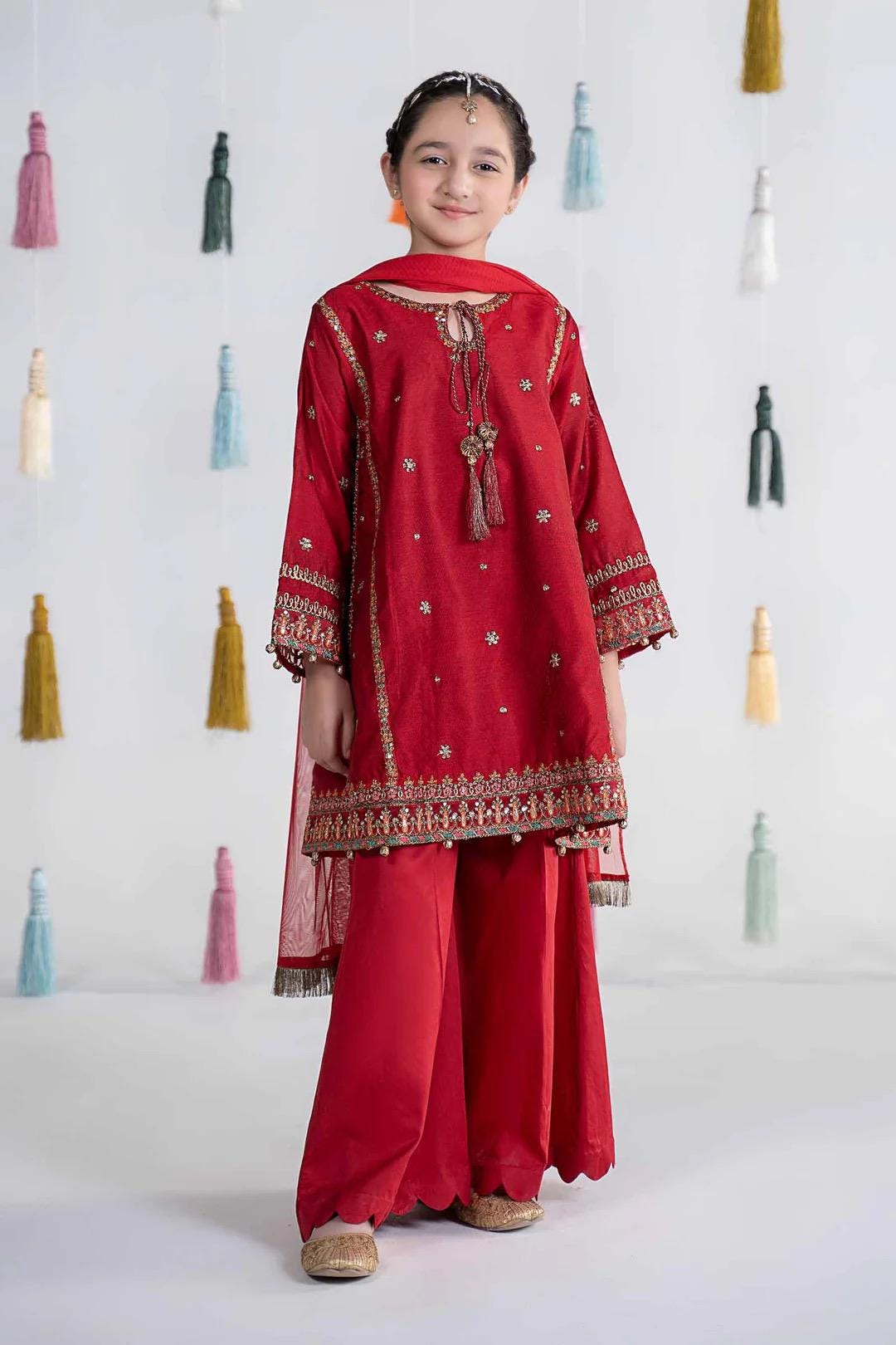 Maria B Kids Collection Embroidered Dress Ready To Wear