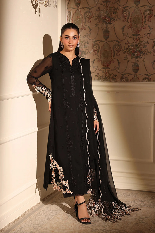 Azure Latest Collection Chiffon Embroidered Dress