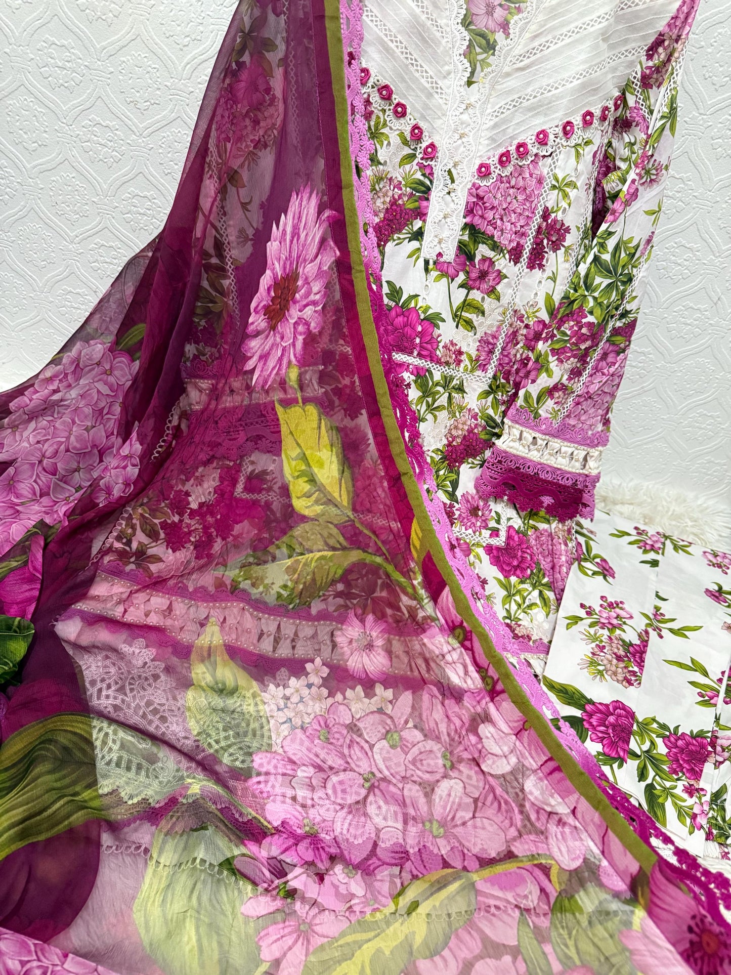 Maria B Embroidered M Prints Dress
