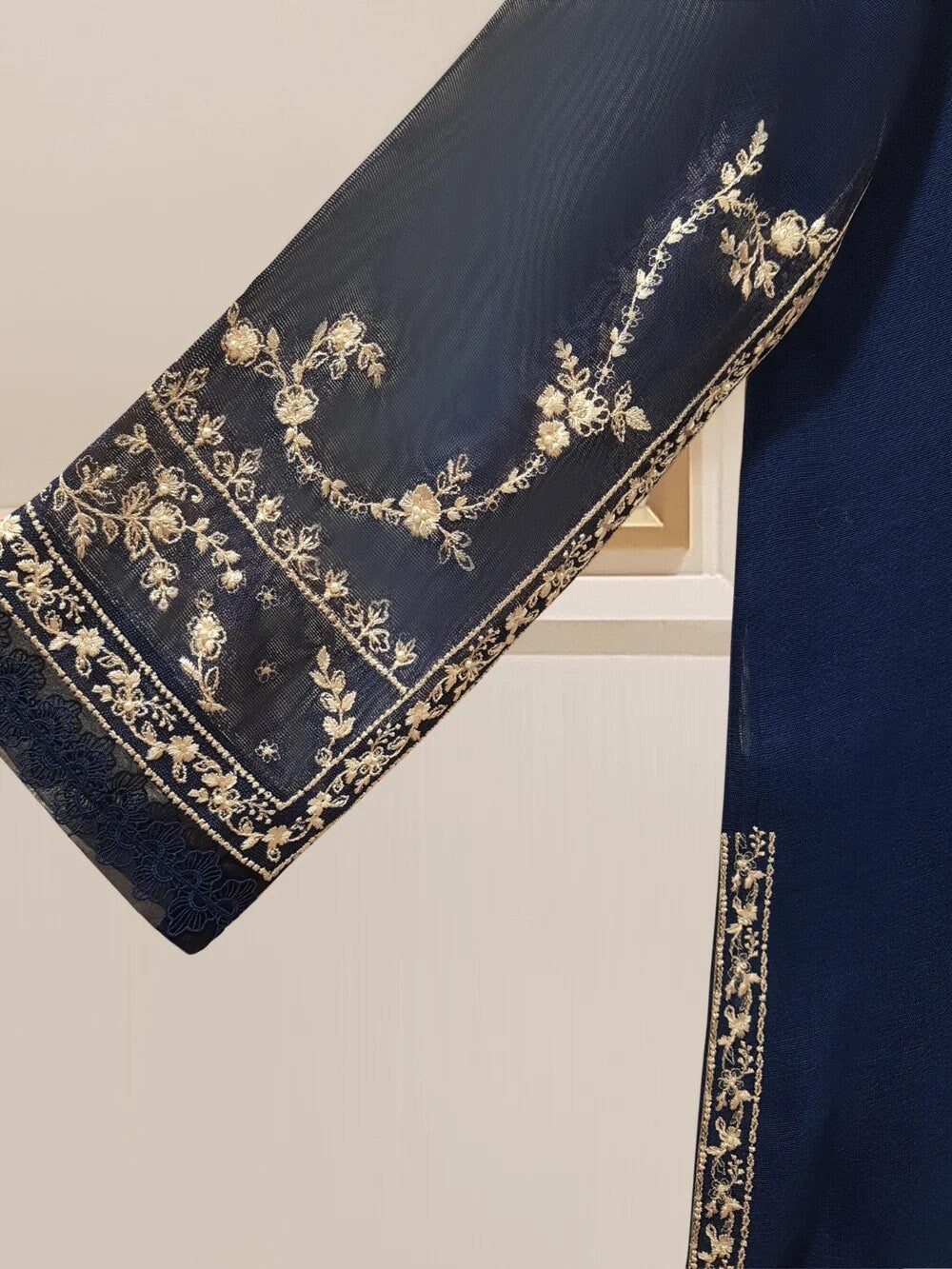 Agha Noor Dress Original 3 Piece Pure Cotton Net