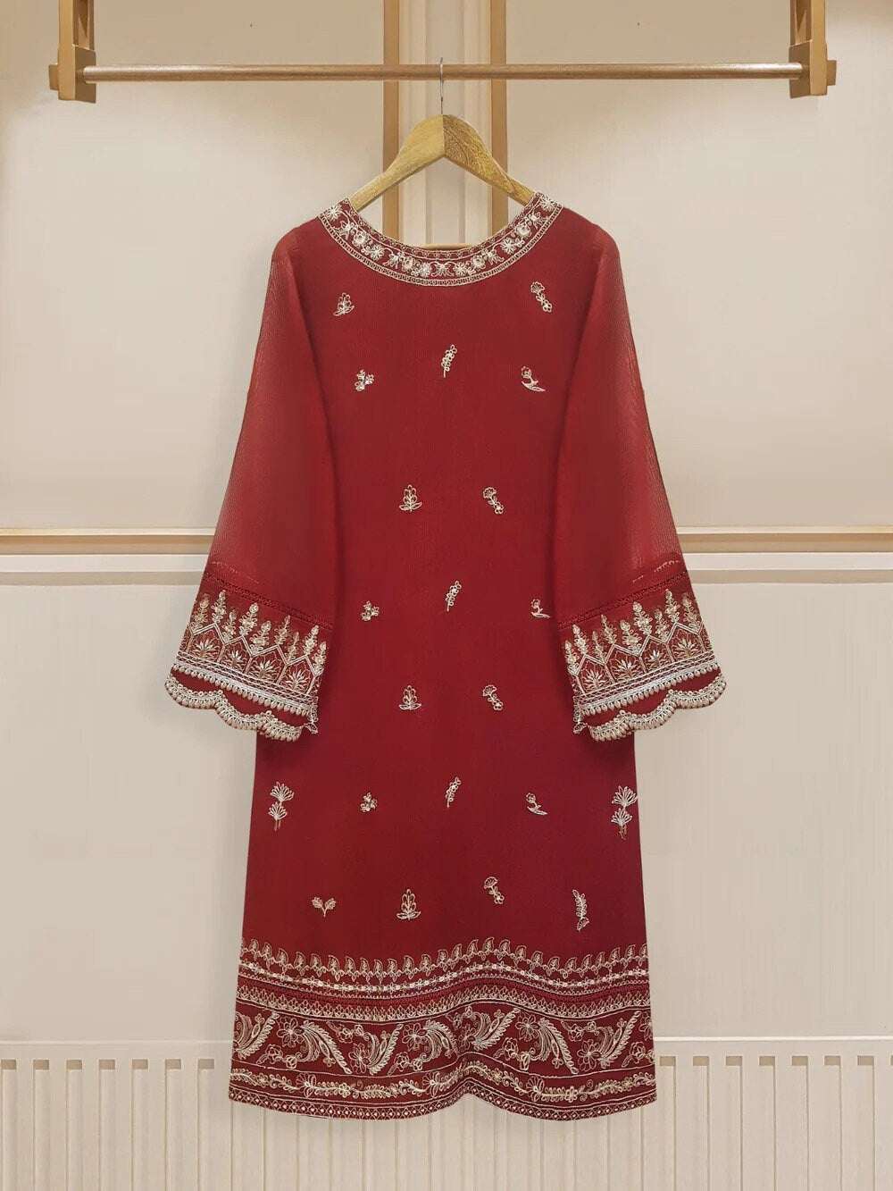 Agha Noor Cotton Net Shirt Pant Dupatta