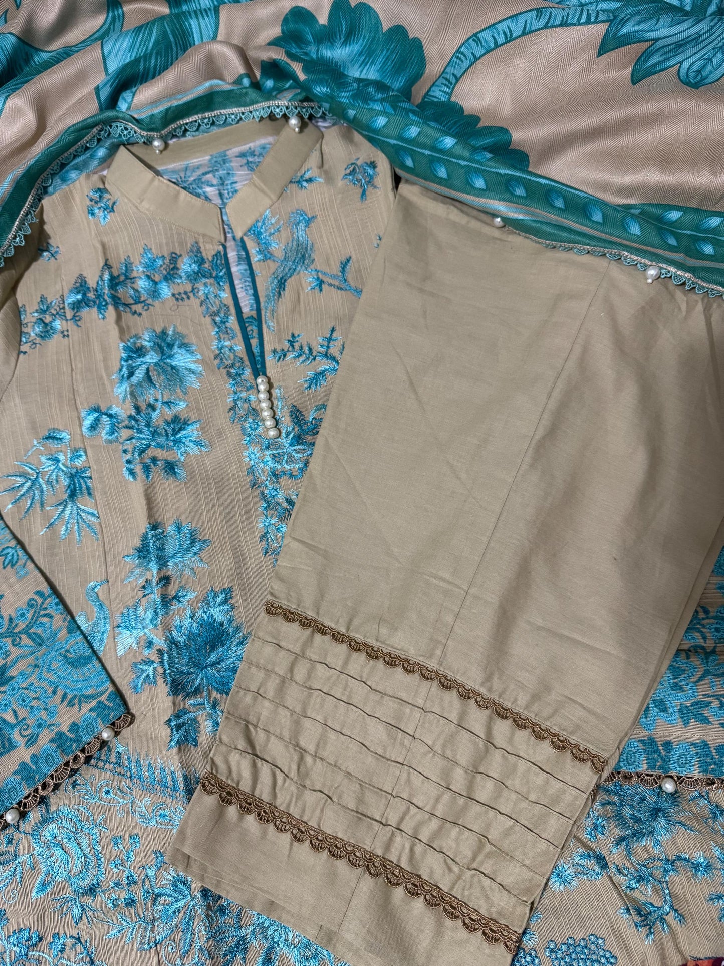 Sana Safinaz Original Muzlin'24 Collection Wear 3 Piece Khaddar