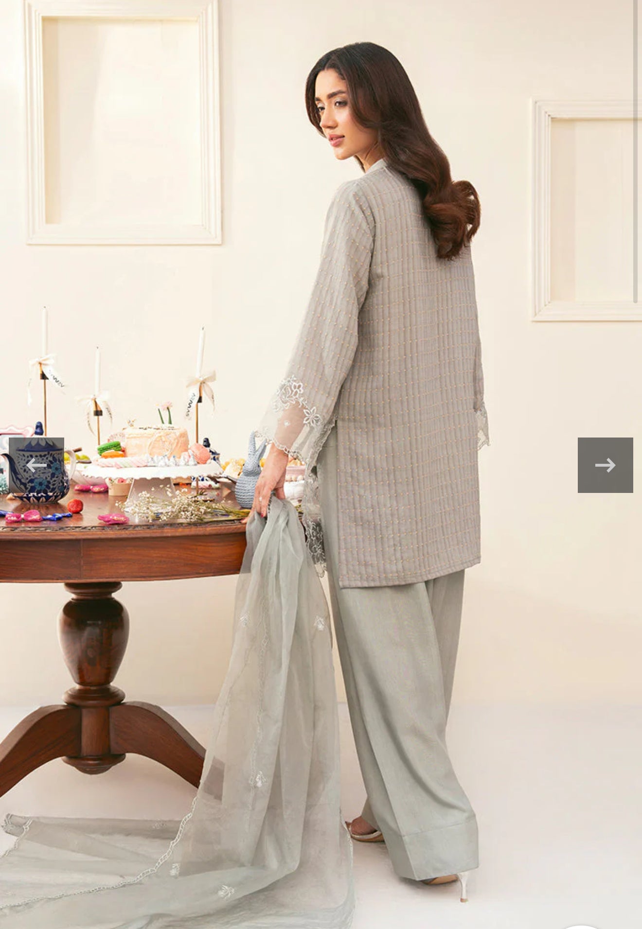 Farshi Shalwar Suit Embroidered Dress Latest Fashion Trend 2025
