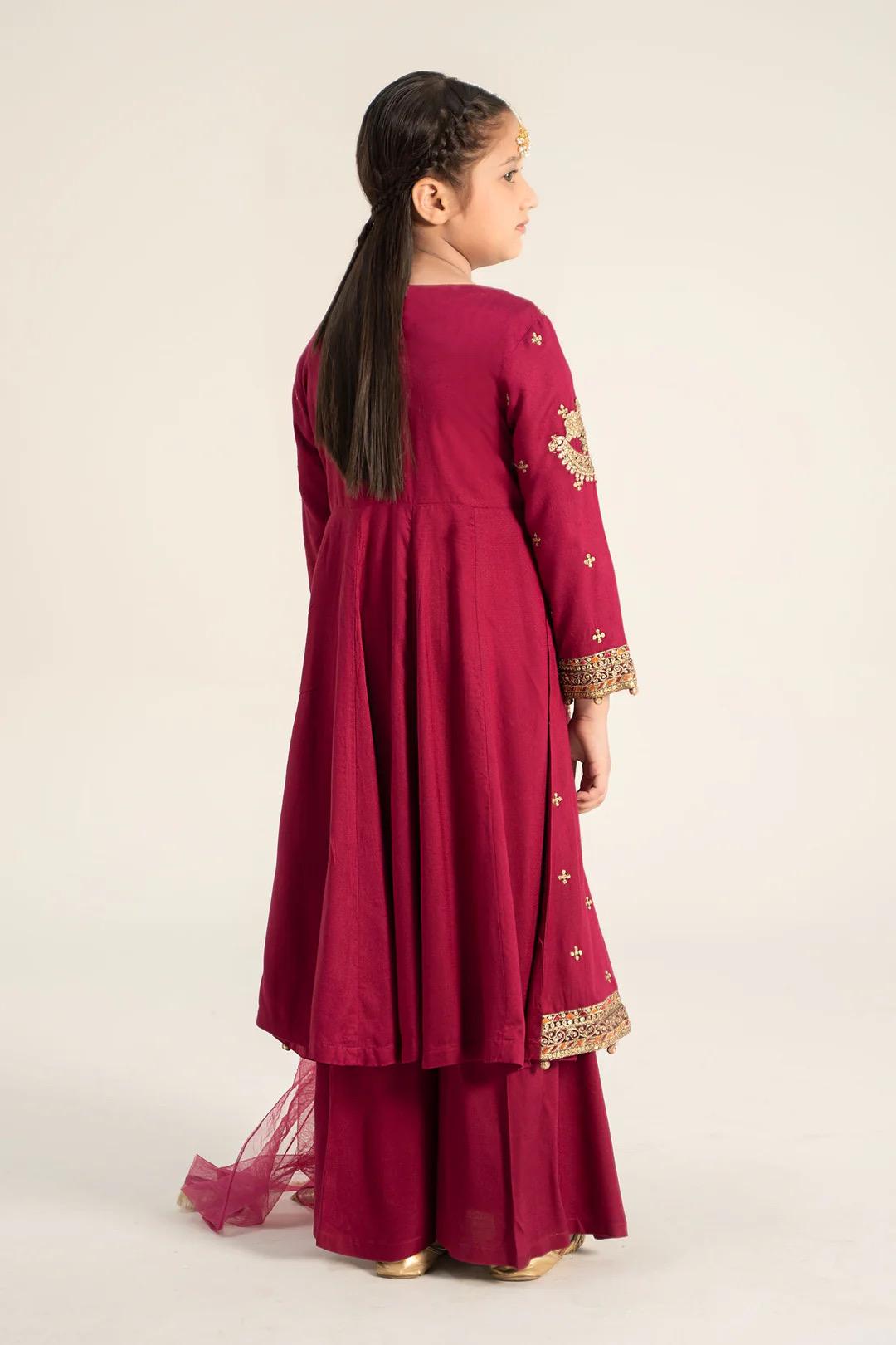 Maria B Kids Collection Embroidered Dress Ready To Wear