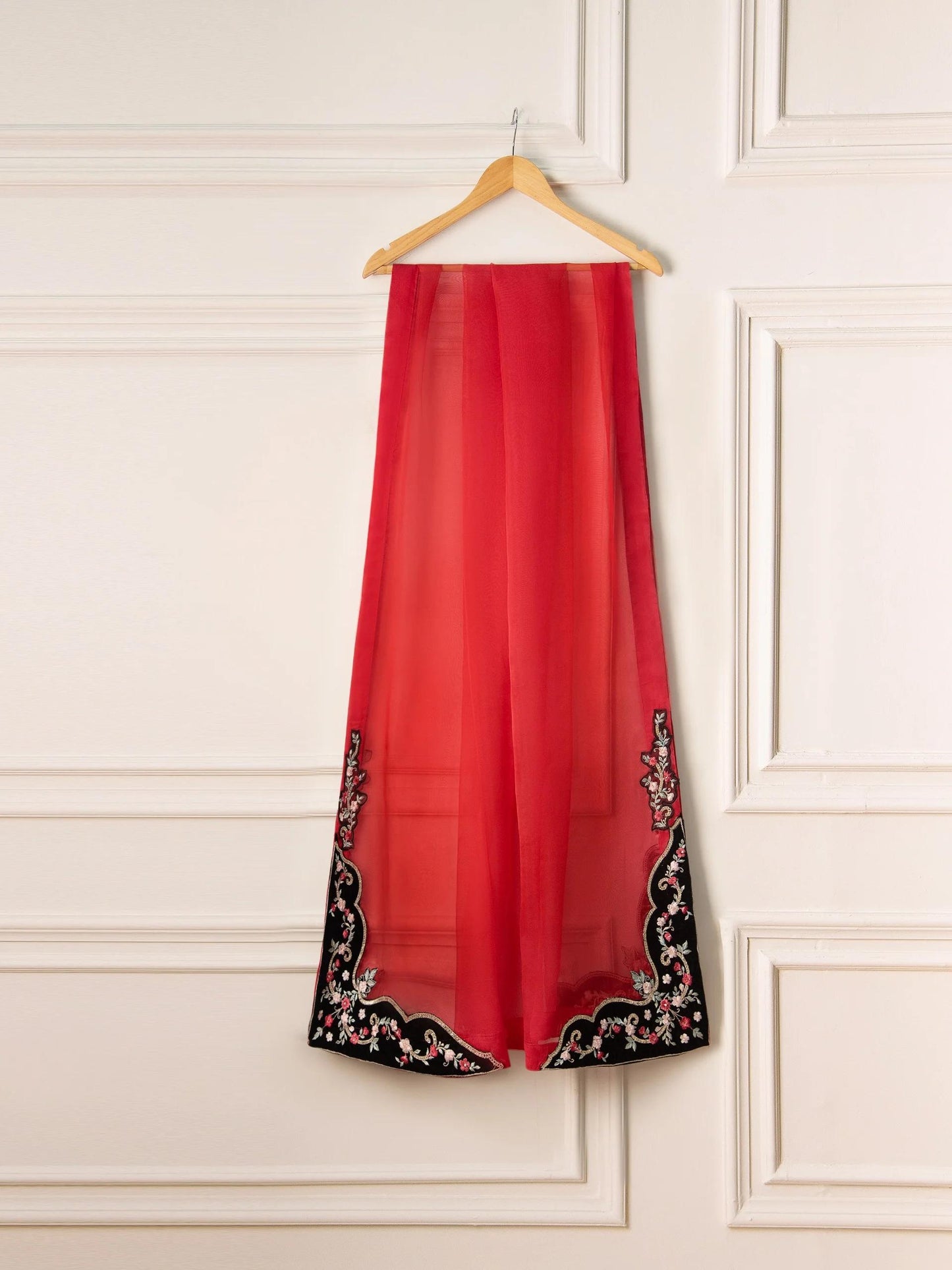 Agha Noor Velvet Embroidered Dress