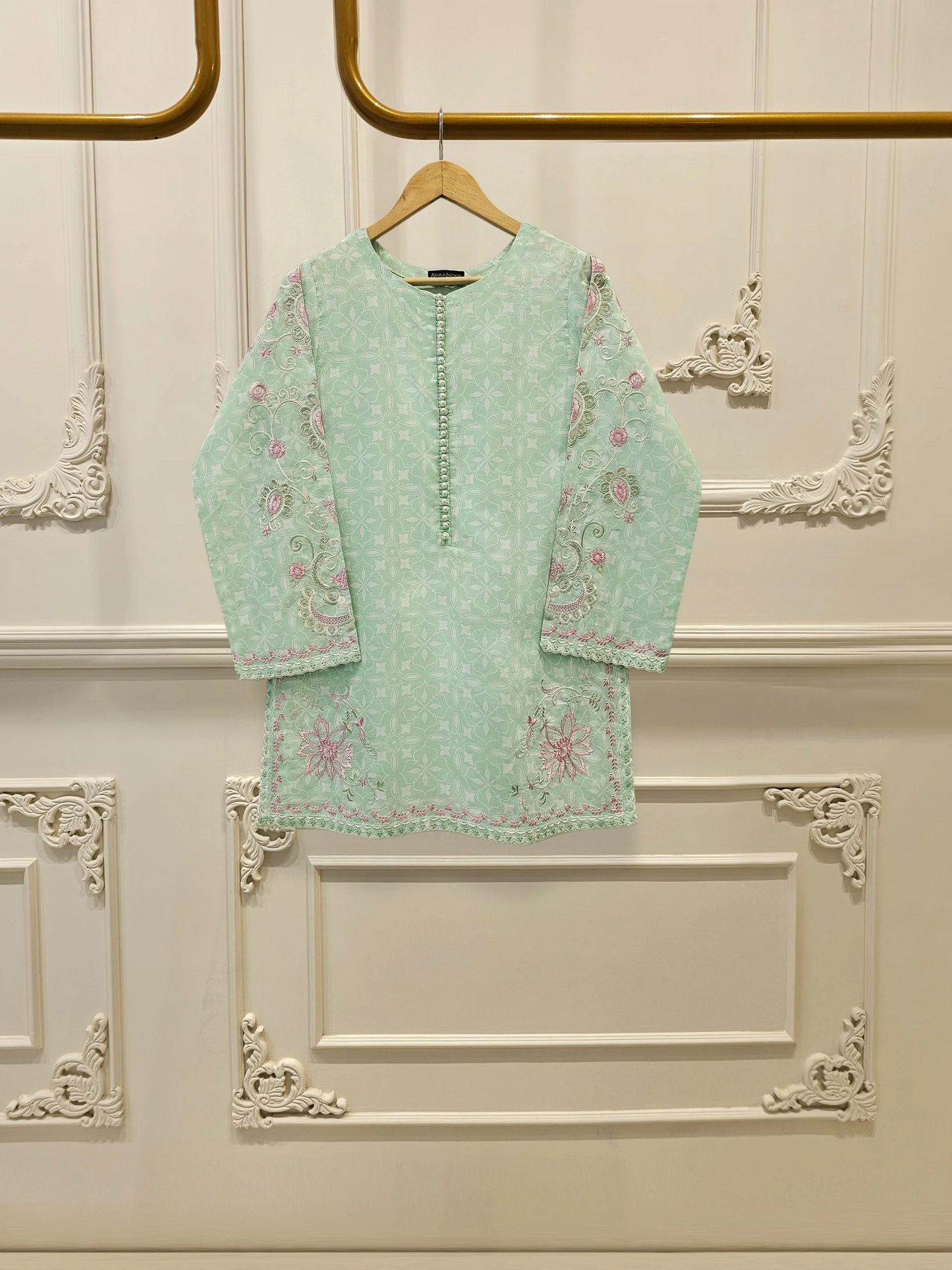 Agha Noor 2 Piece - Digital Printed Embroidered Lawn Suit S111642