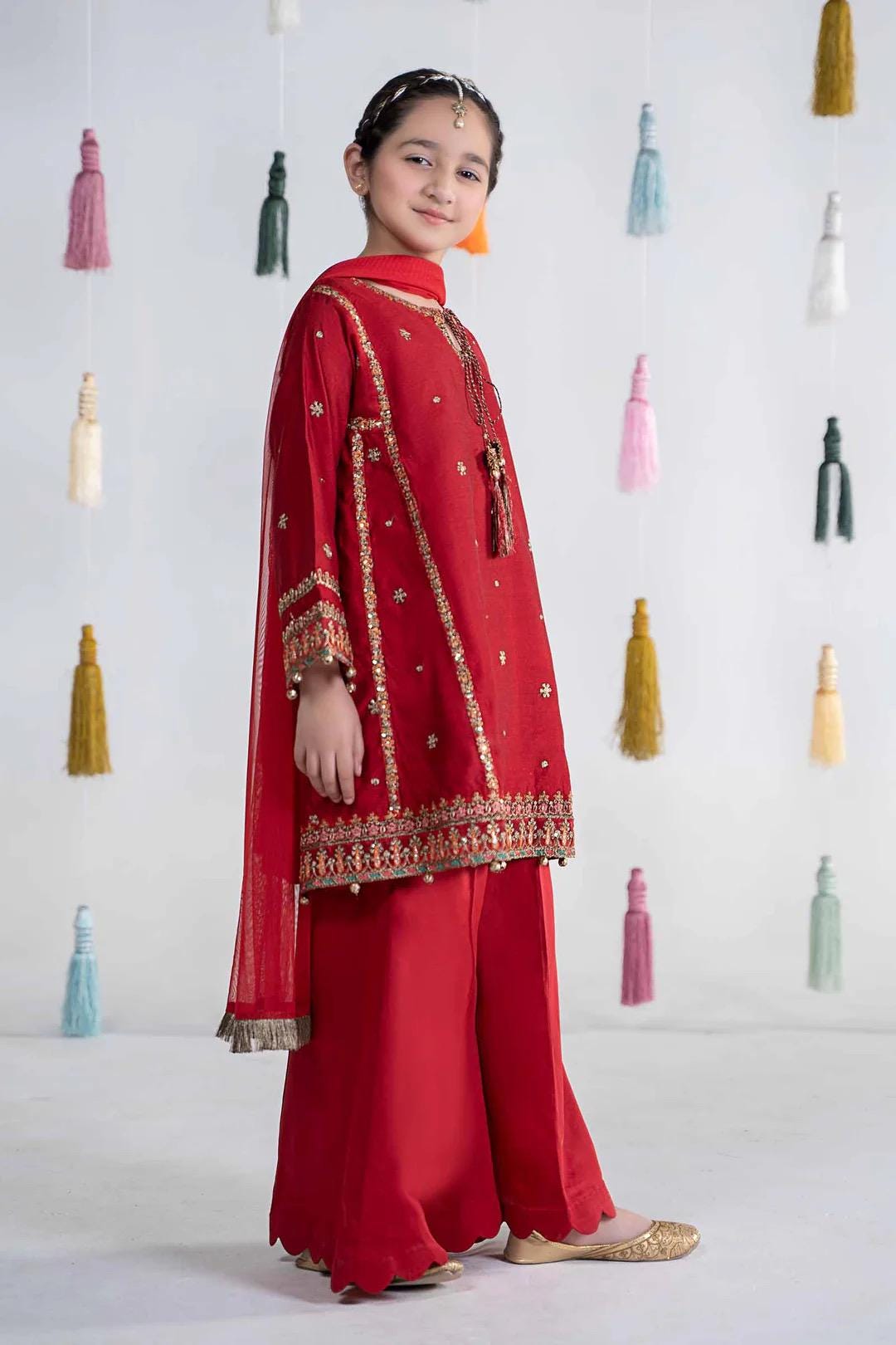 Maria B Kids Collection Embroidered Dress Ready To Wear