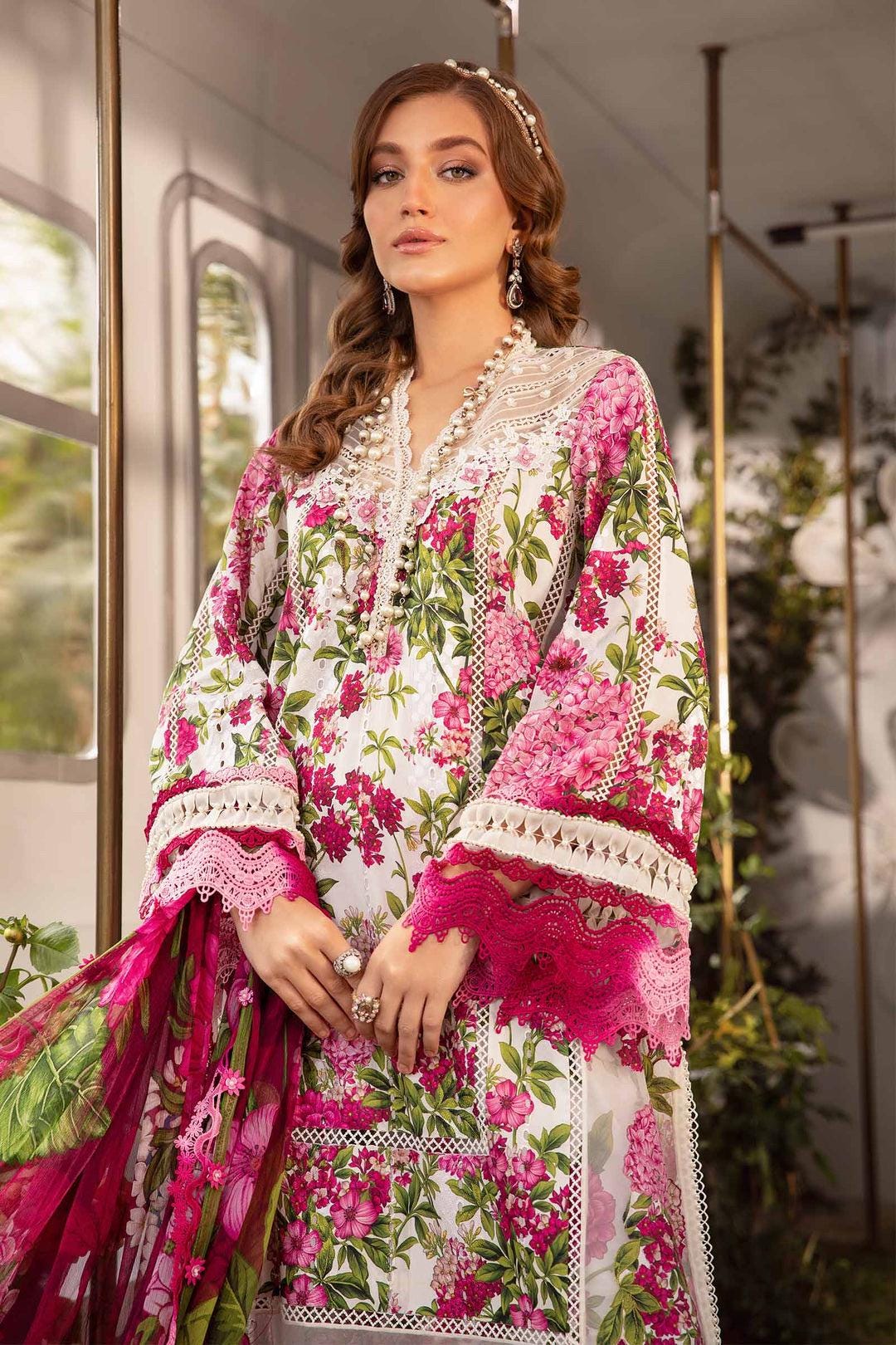 Maria B Embroidered M Prints Dress