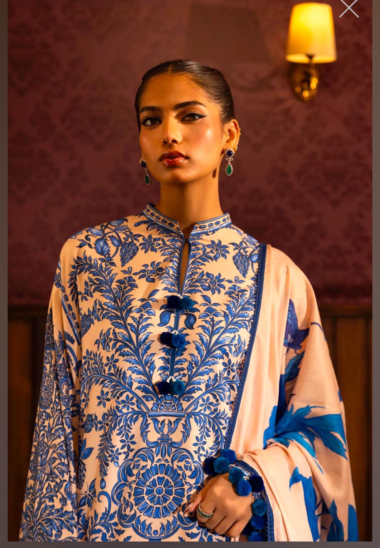 Sana Safinaz Muzlin Collection Wear 3 Piece Linen Dress
