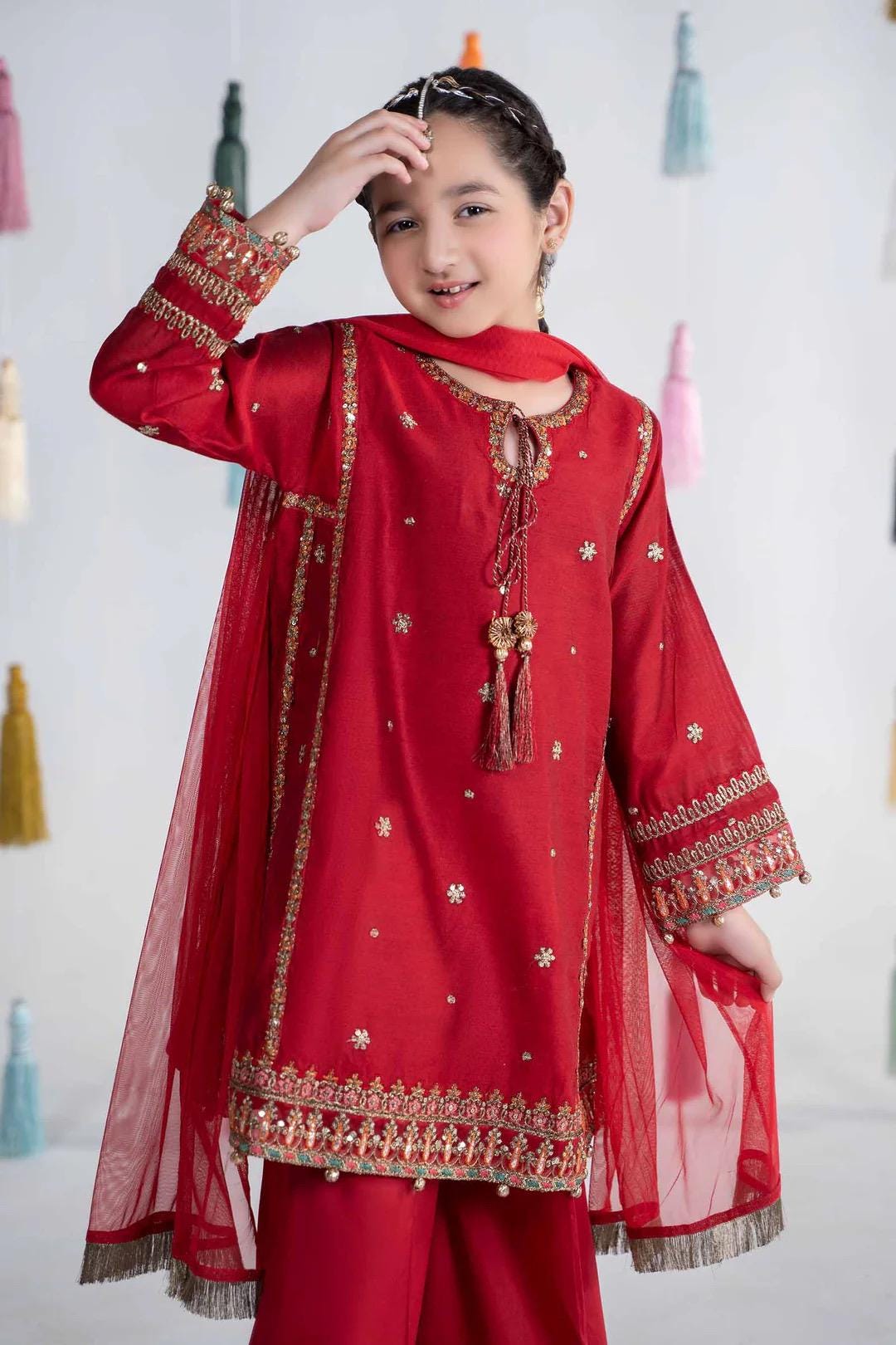 Maria B Kids Collection Embroidered Dress Ready To Wear