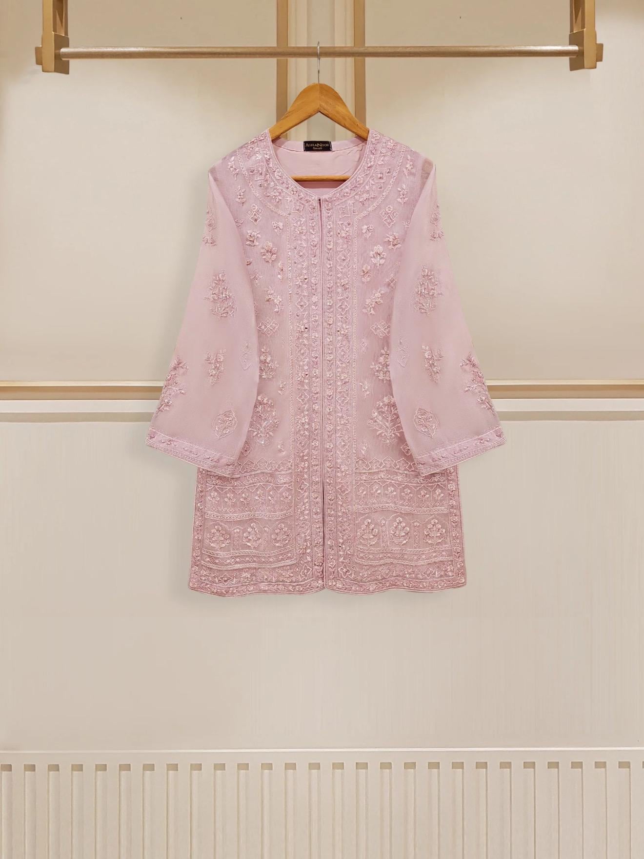 Agha Noor Dress Original 3 Piece Pure Cotton Net Dress