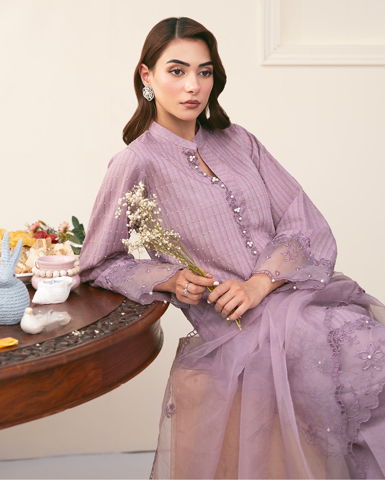 Farshi Shalwar Suit Embroidered Dress Latest Fashion Trend 2025
