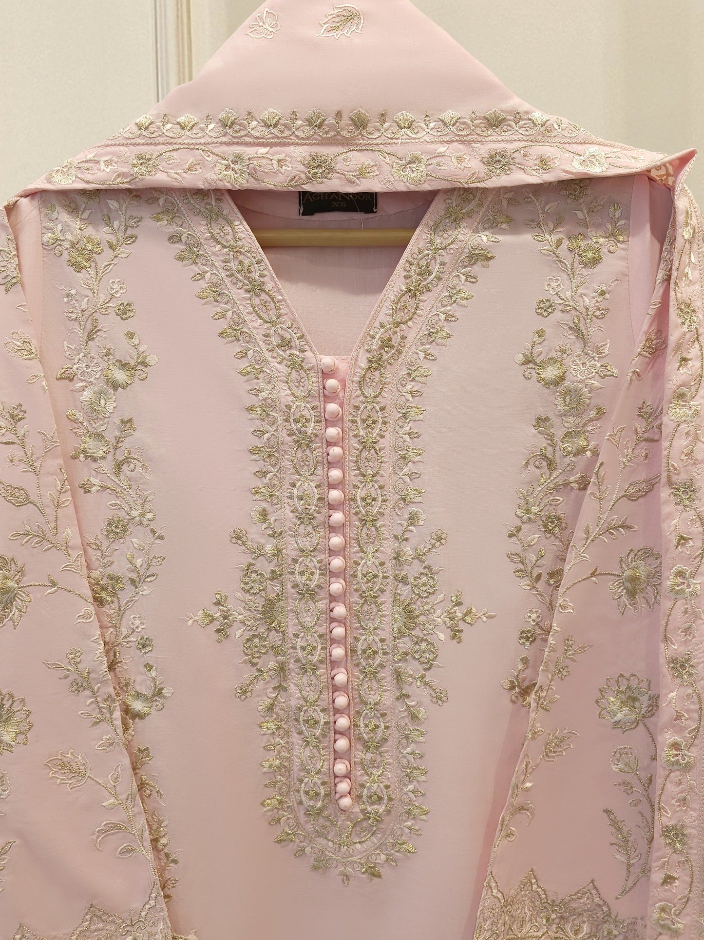 Agha Noor 3 Piece - Embroidered Lawn Suit S112018
