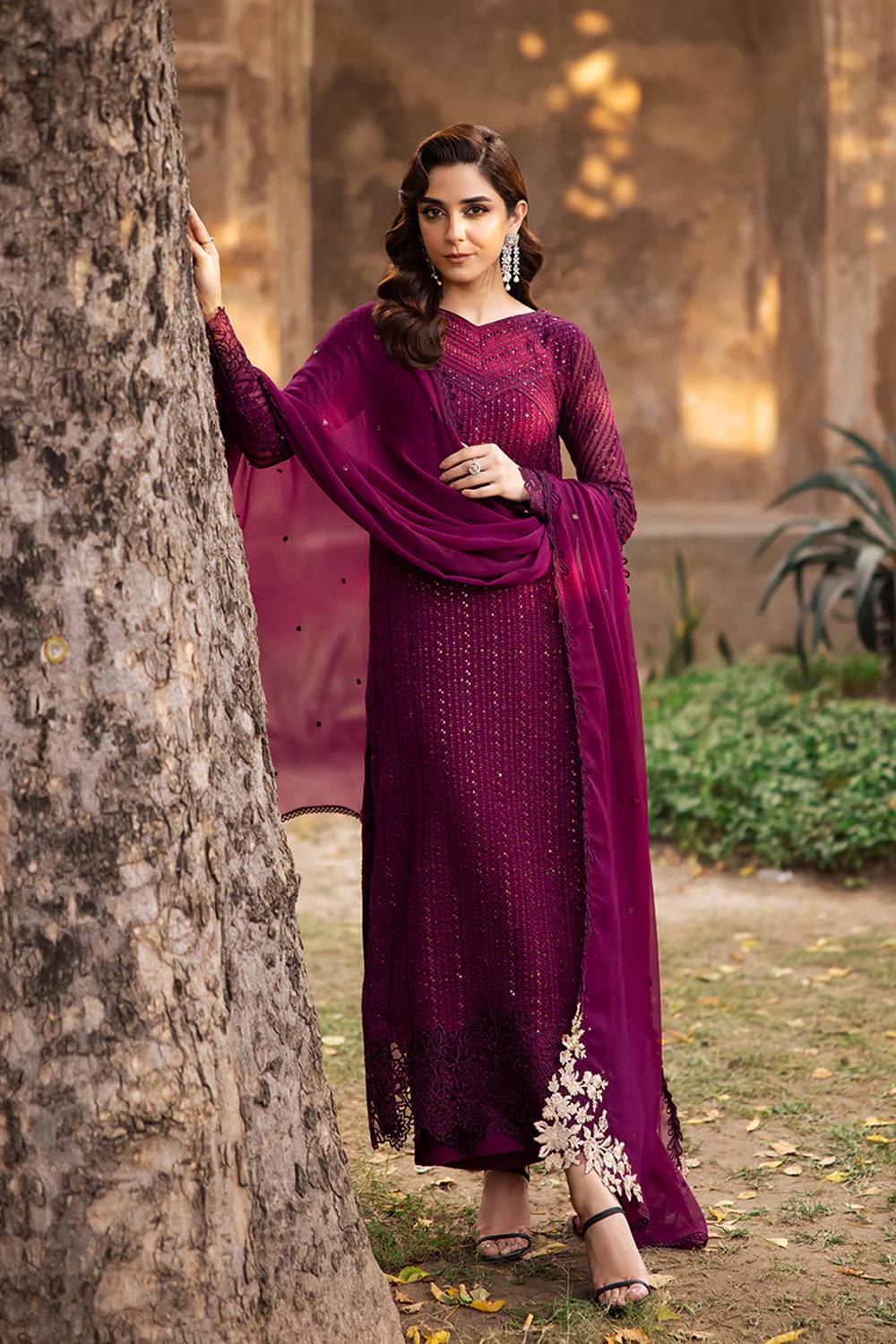 Azure Chiffon Embroidered Latest Collection 2025