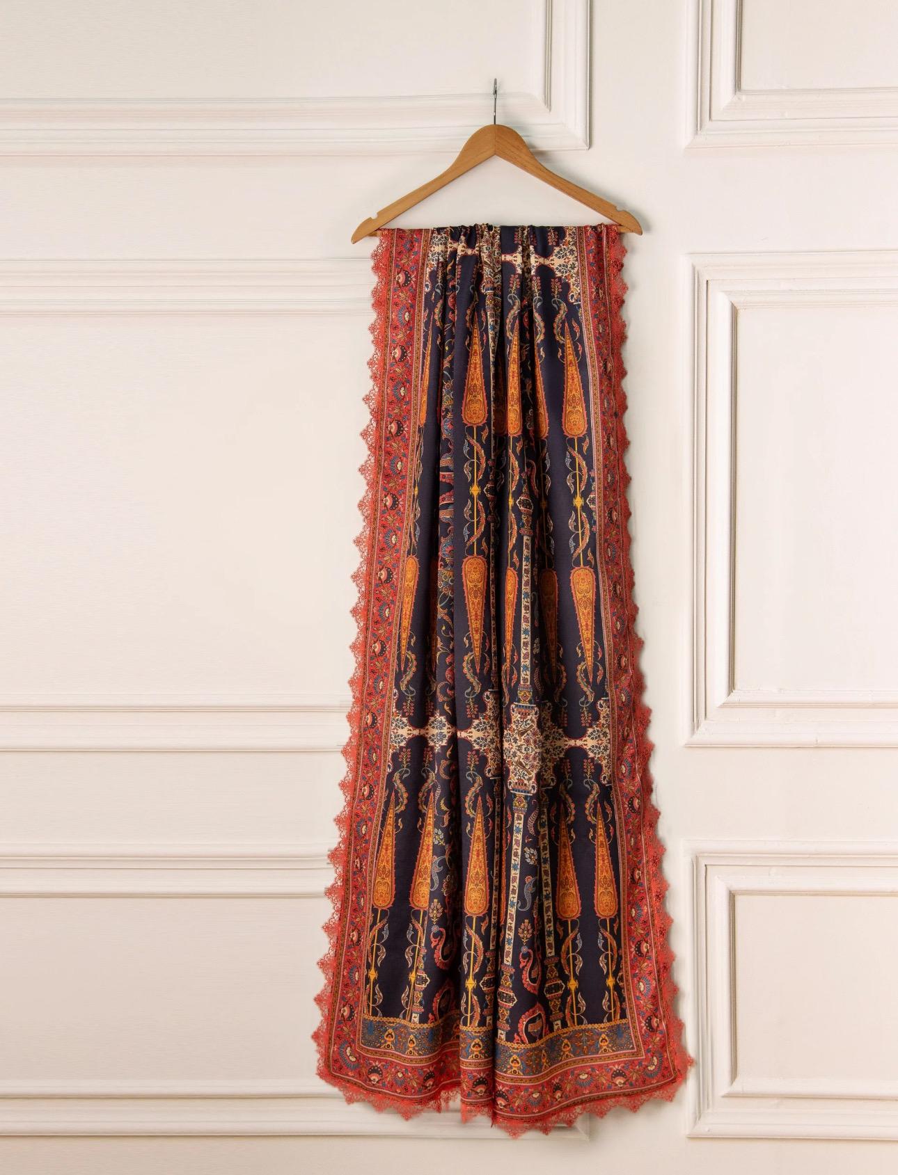 Agha Noor Dress Pure Cotton Net Embroidered Dress
