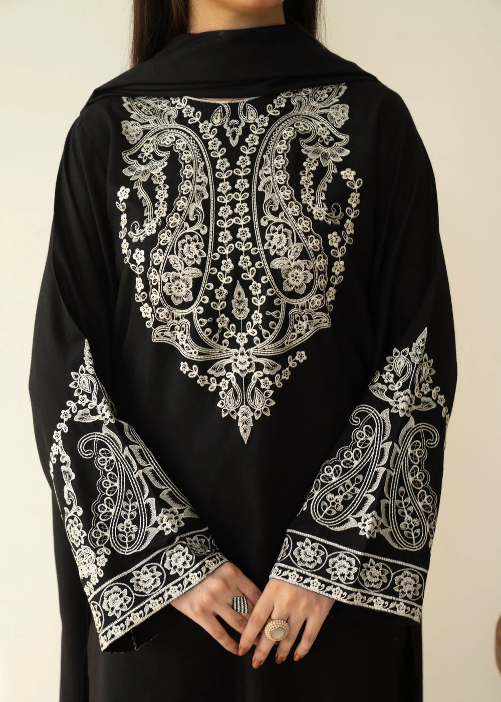 Marina Farshi Shalwar Suit Embroidered Dress
