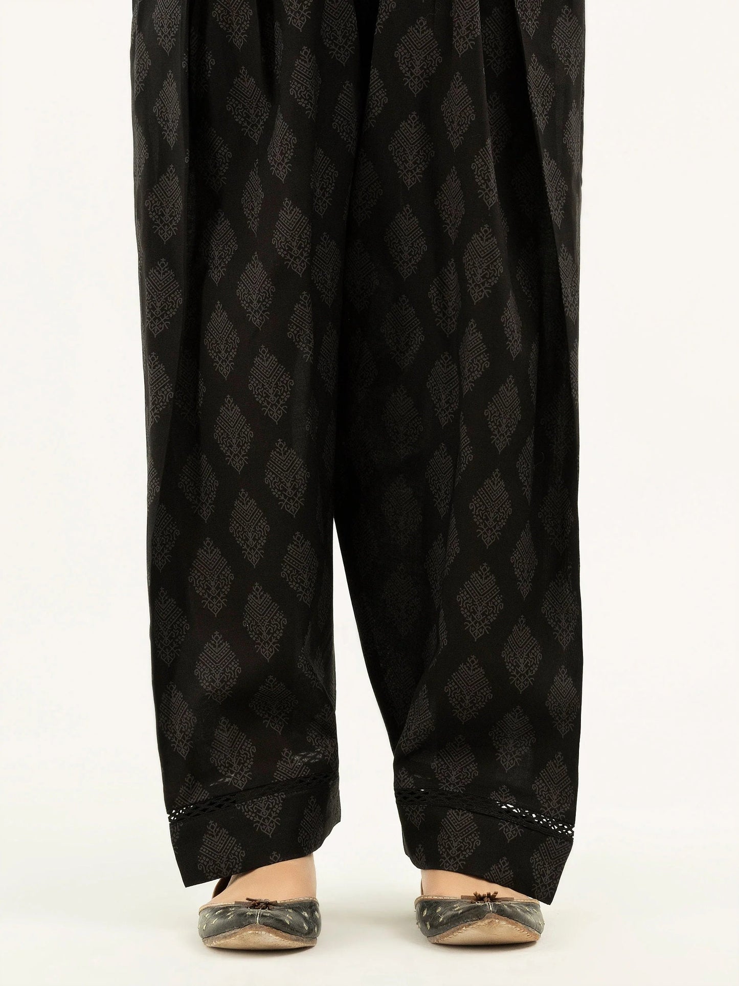 Cambric Cotton Shalwar Black